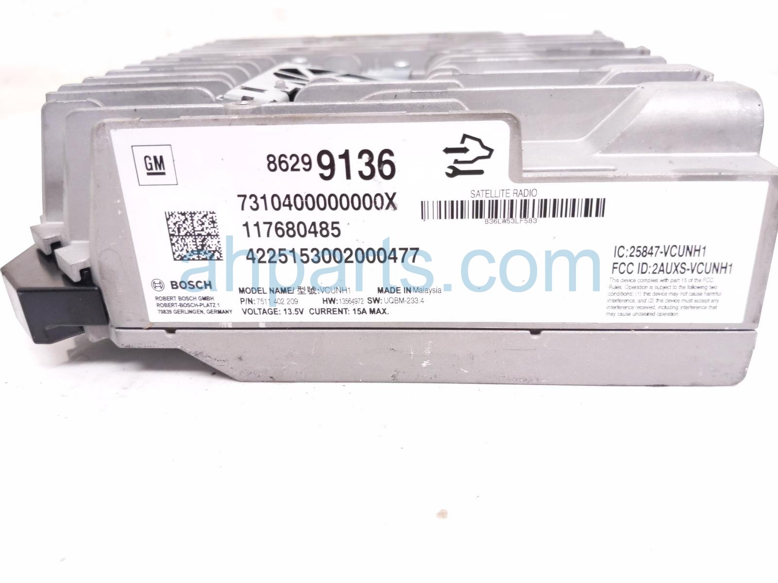 2026 GMC Acadia Satellite Radio Receiver 86299136 Replacement 2026 GMC Acadia Satellite Radio Receiver 86299136 Replacement thumbnail