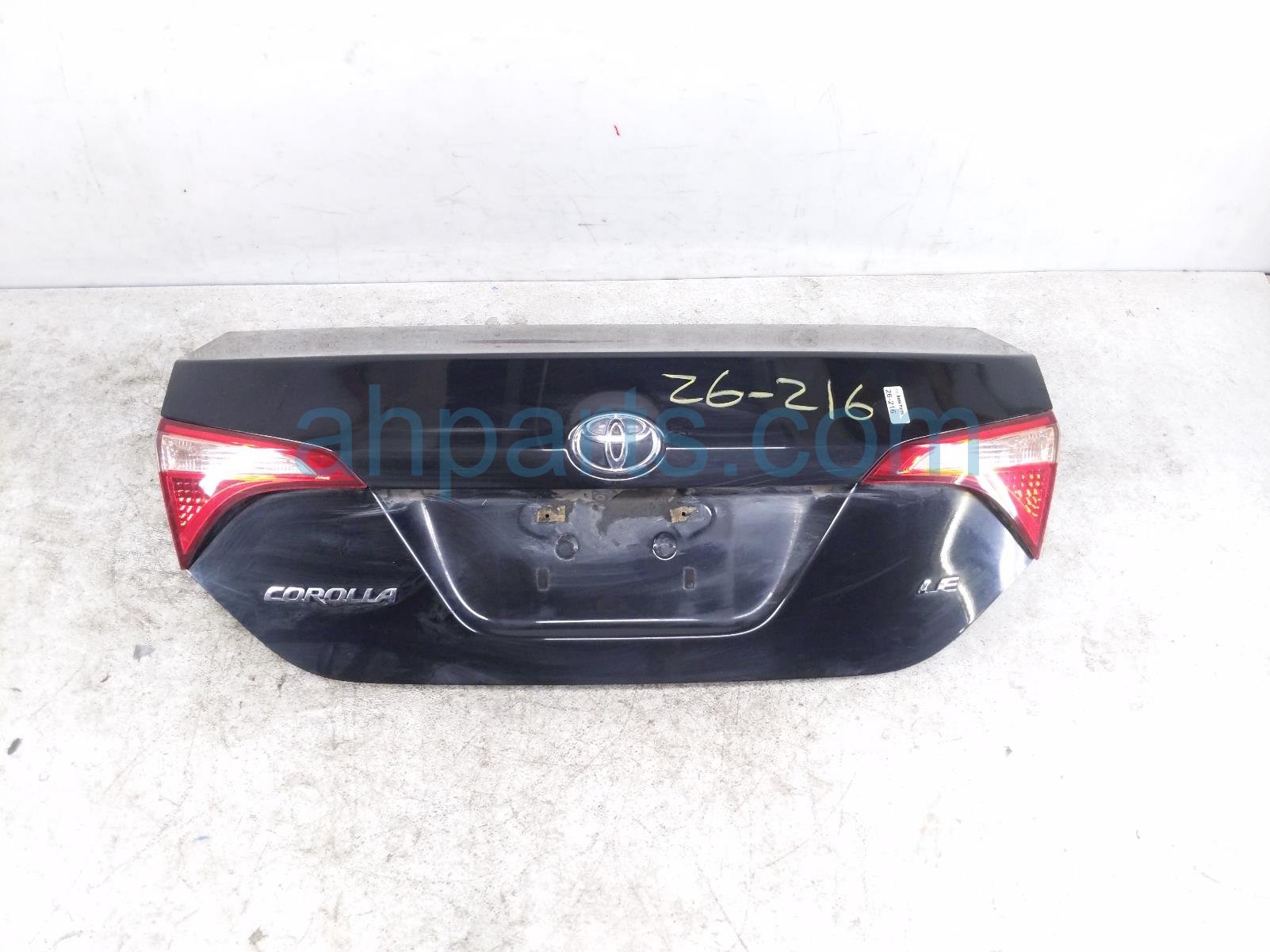 Toyota TRUNK / DECKLID - BLACK