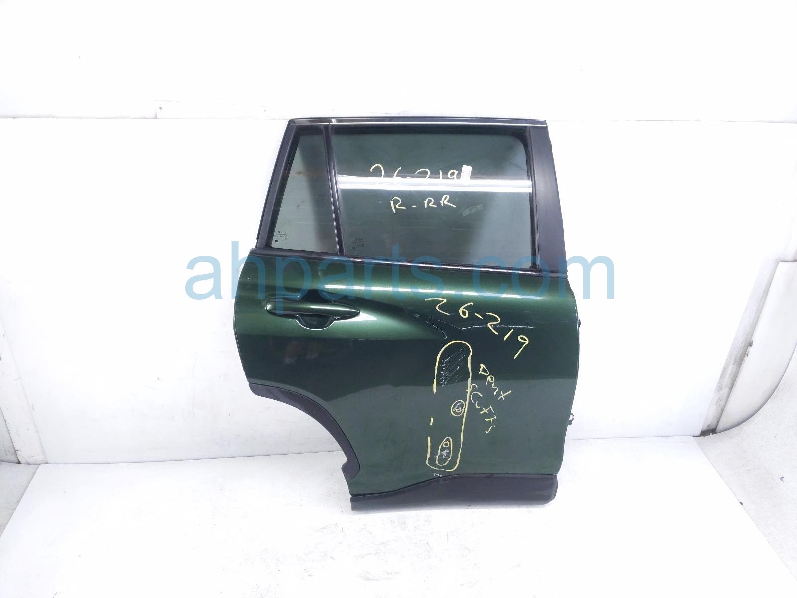 Toyota RR/RH DOOR - GREEN - NO INSIDE TRIM*