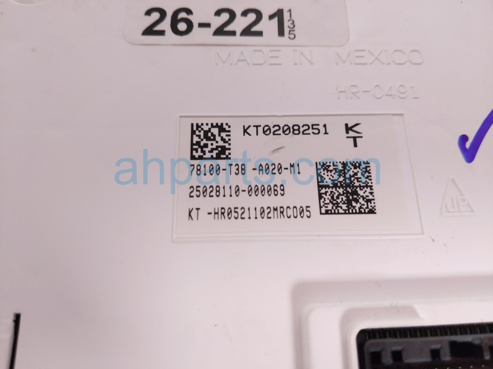 2025 Honda Civic Speedometer / Gauge Speedo Instrument Cluster 15k Mi 78100 T38 A02 Replacement 2025 Honda Civic Speedometer / Gauge Speedo Instrument Cluster 15k Mi 78100 T38 A02 Replacement thumbnail