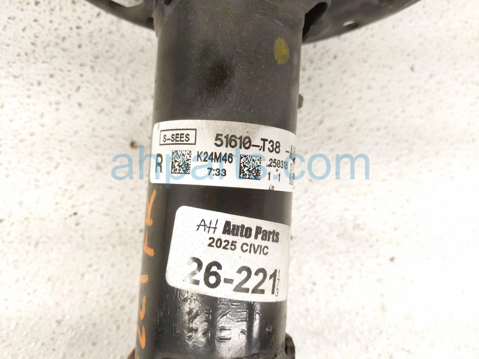 2025 Honda Civic Front Passenger Strut Absorber + Spring 51611 T38 A01 Replacement 2025 Honda Civic Front Passenger Strut Absorber + Spring 51611 T38 A01 Replacement thumbnail