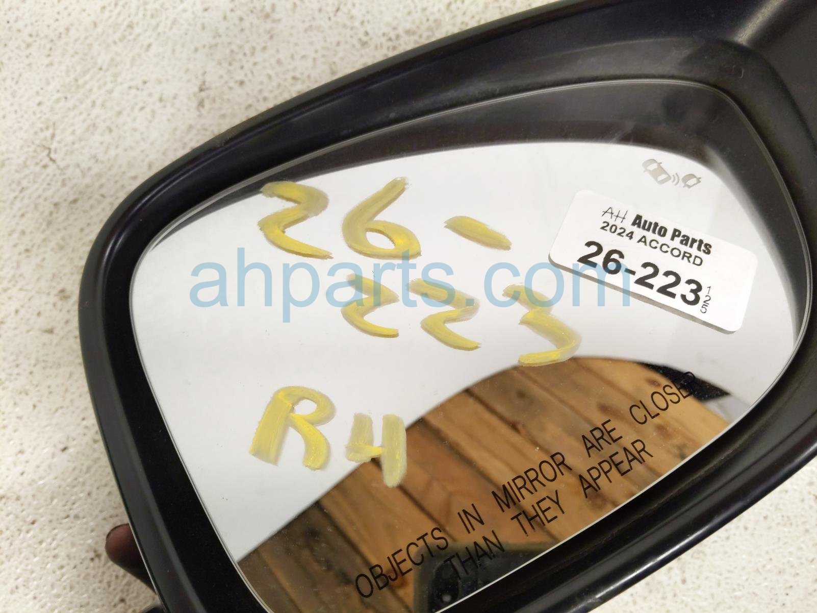 2024 Honda Accord Rear Passenger Side View Mirror Black 76208 30B A01 Replacement 2024 Honda Accord Rear Passenger Side View Mirror Black 76208 30B A01 Replacement thumbnail