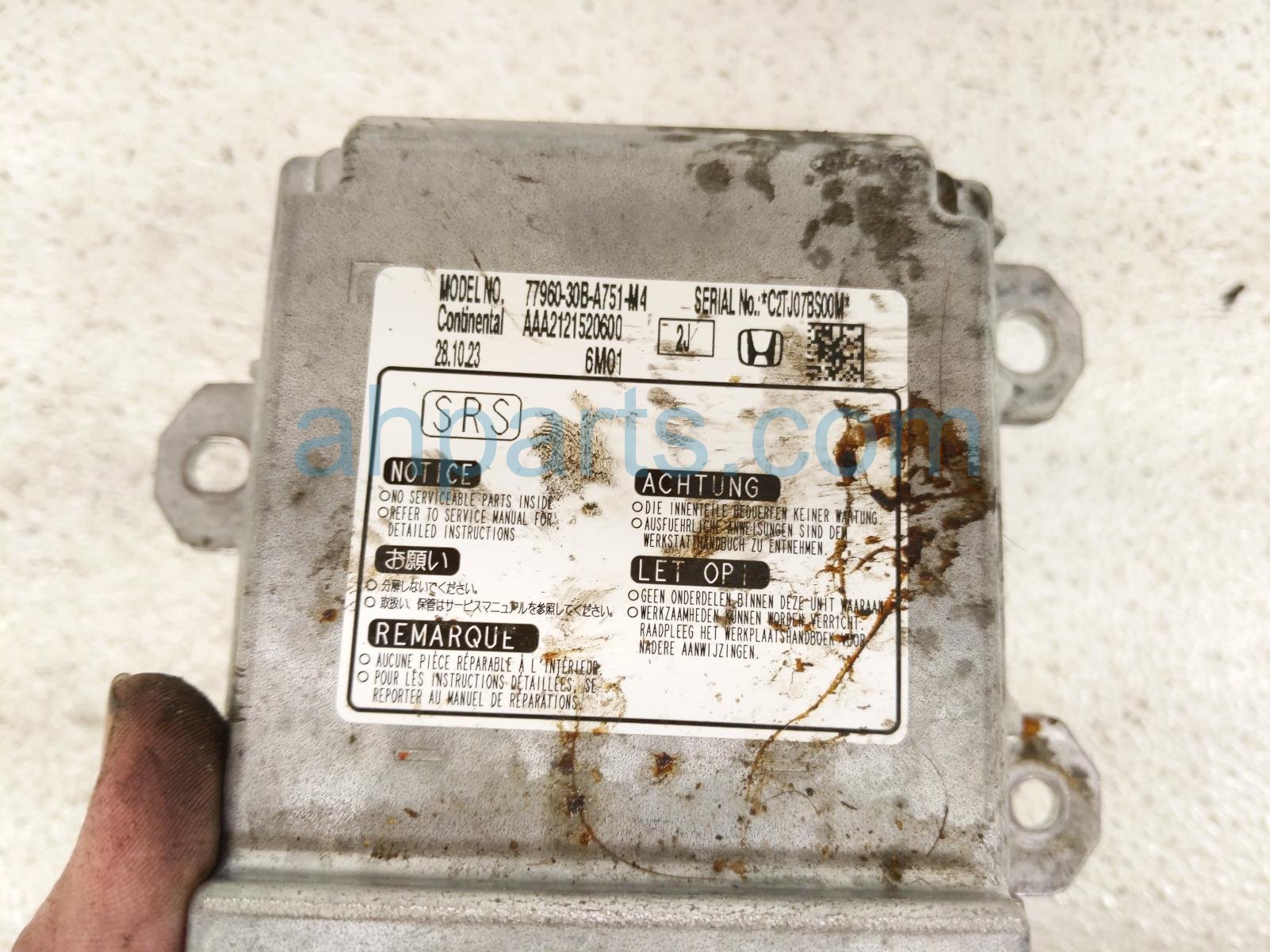 2024 Honda Accord Srs Airbag Computer 4 Blown Ab 77960 30B A75 Replacement 2024 Honda Accord Srs Airbag Computer 4 Blown Ab 77960 30B A75 Replacement thumbnail