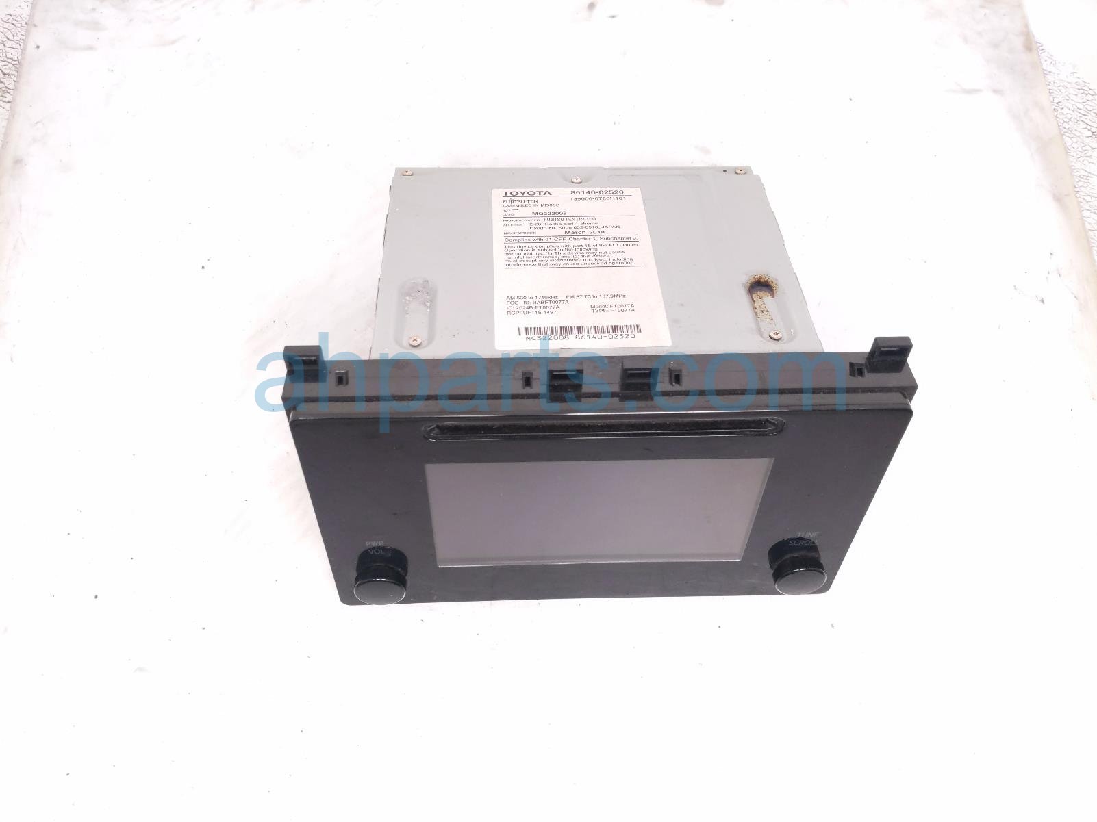Toyota RADIO & SCREEN DISPLAY ASSEMBLY