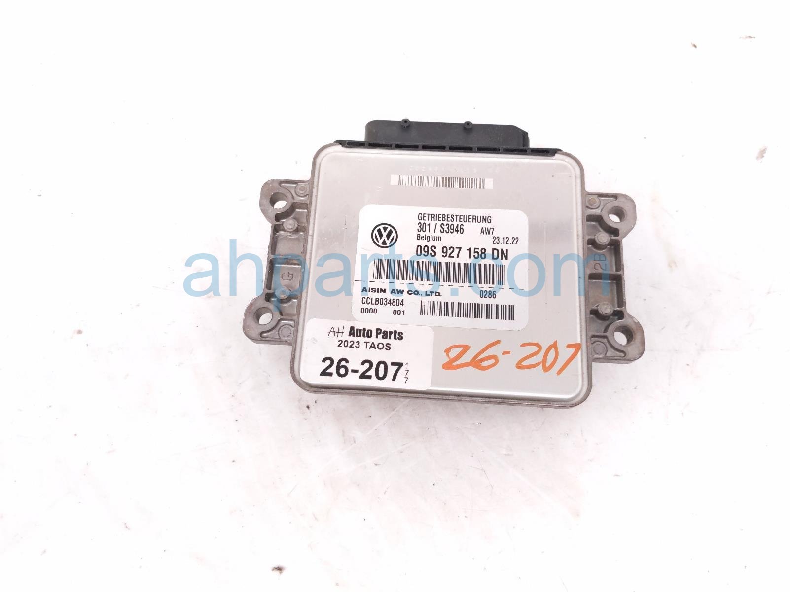 2023 Volkswagen Taos A/t Transmission Control Module 09S 927 158 DN Replacement 2023 Volkswagen Taos A/t Transmission Control Module 09S 927 158 DN Replacement thumbnail