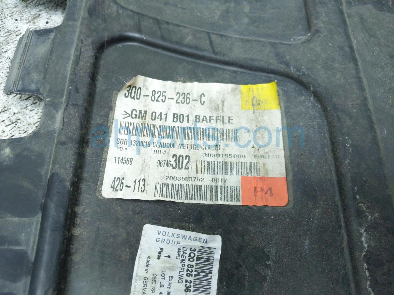 2023 Volkswagen Taos Front Under Engine Splash Shield 3Q0 825 236 C Replacement 2023 Volkswagen Taos Front Under Engine Splash Shield 3Q0 825 236 C Replacement thumbnail