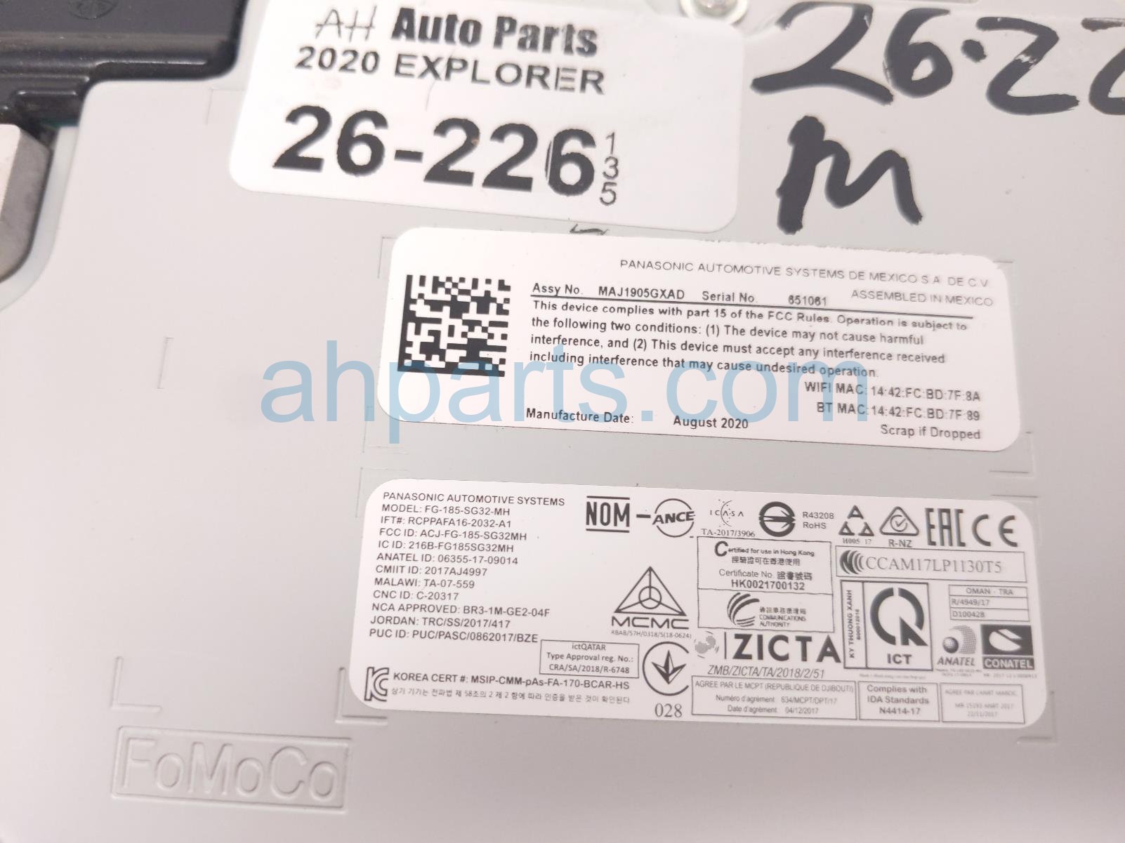 2020 Ford Explorer Telematics Transceiver Control Unit LB5T 14G371 MCK Replacement 2020 Ford Explorer Telematics Transceiver Control Unit LB5T 14G371 MCK Replacement thumbnail