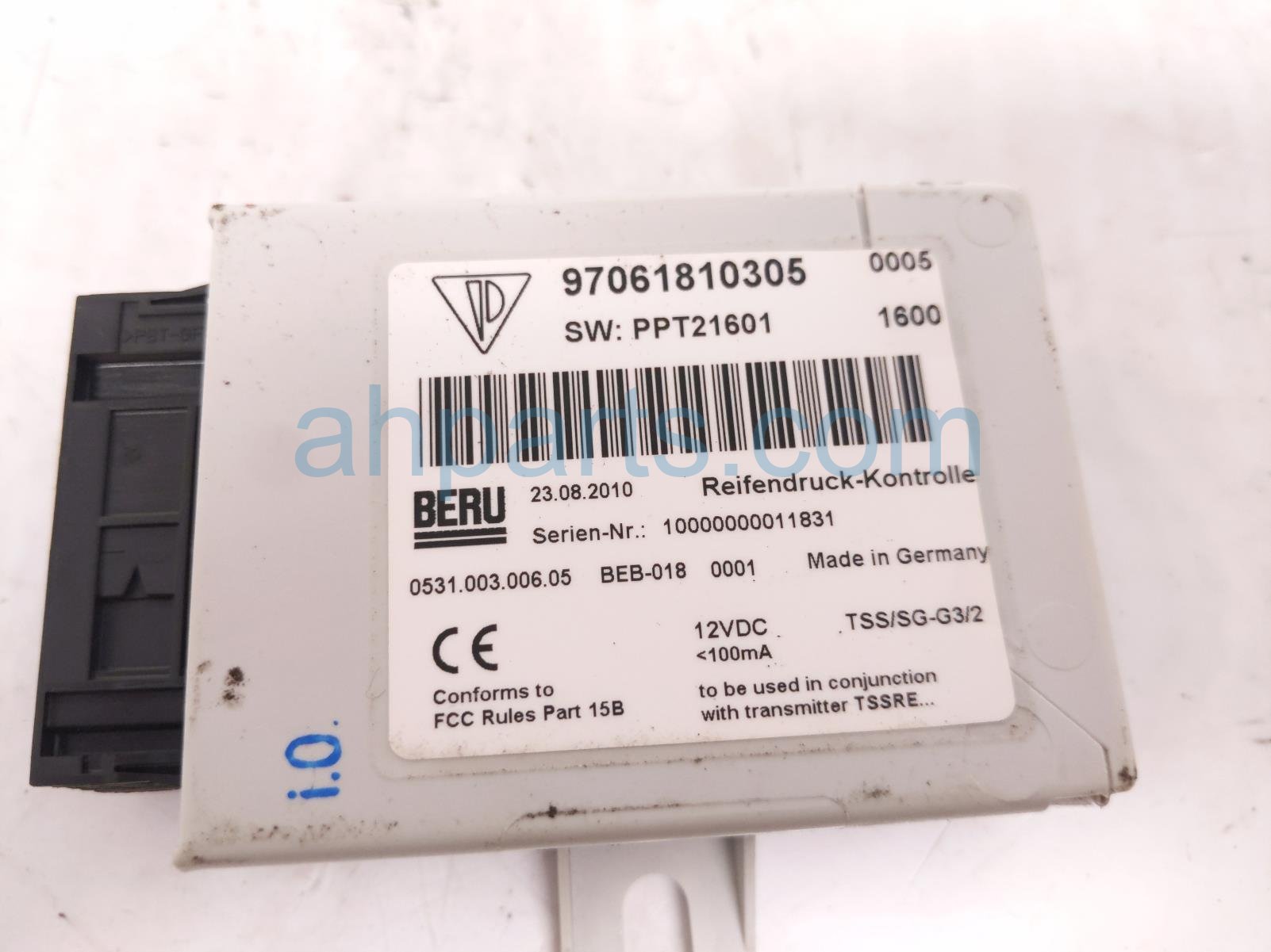 2011 Porsche Panamera Tpms Control Unit 970 618 103 05 Replacement 2011 Porsche Panamera Tpms Control Unit 970 618 103 05 Replacement thumbnail