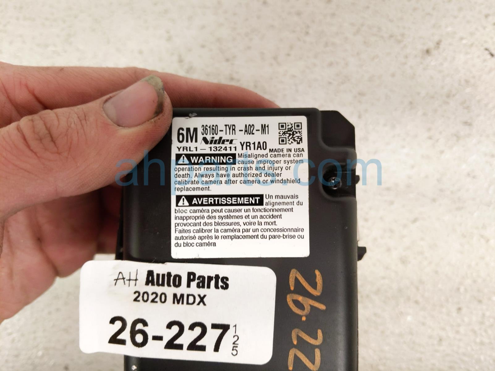 2020 Acura MDX Front Windshield Monocular Camera 36160 TYR A02 Replacement 2020 Acura MDX Front Windshield Monocular Camera 36160 TYR A02 Replacement thumbnail