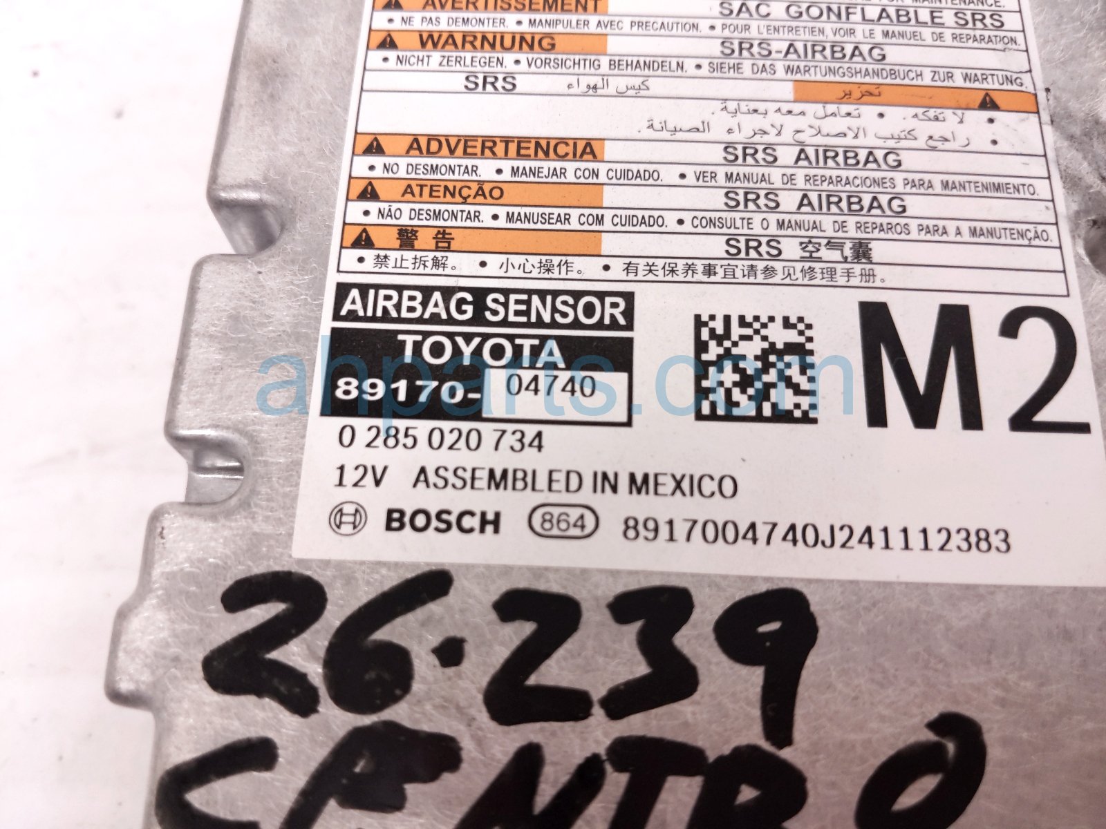 2024 Toyota Tacoma Srs Airbag Computer 2 Blown Ab 89170 04740 Replacement 2024 Toyota Tacoma Srs Airbag Computer 2 Blown Ab 89170 04740 Replacement thumbnail