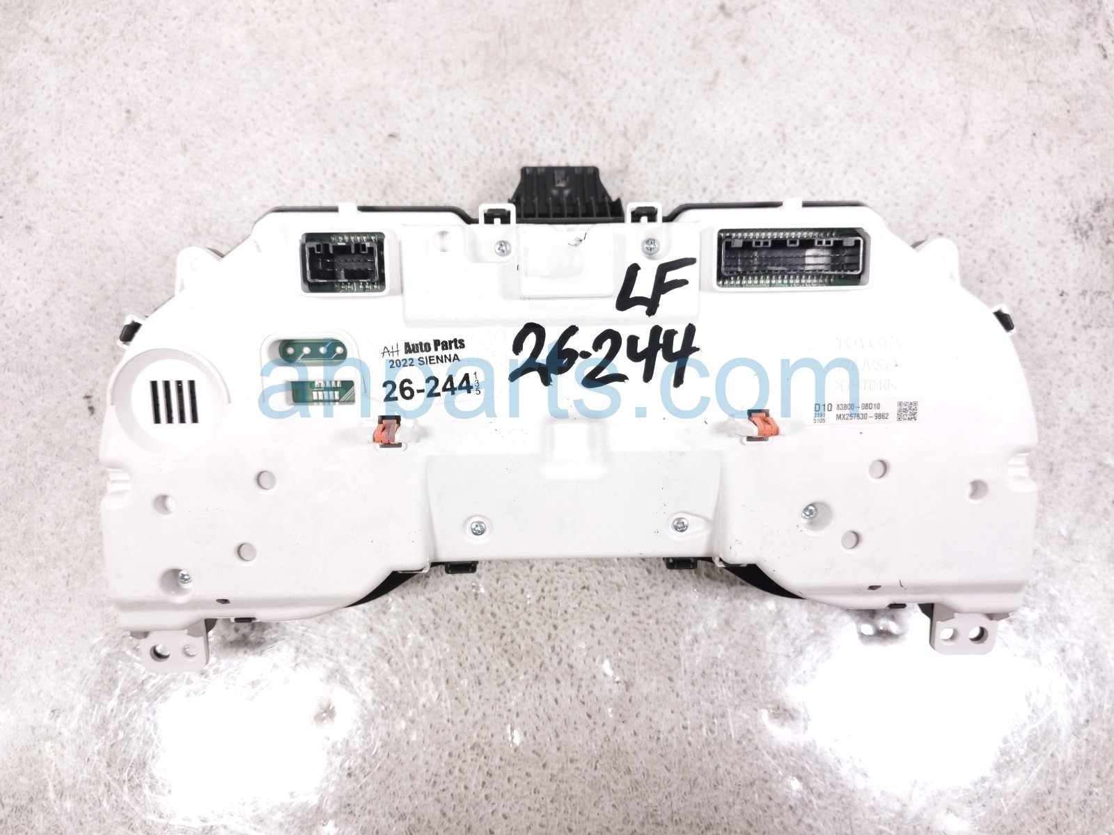 2022 Toyota Sienna Speedometer / Gauge Speedo Instrument Cluster 99k Mi 83800 08D10 Replacement 2022 Toyota Sienna Speedometer / Gauge Speedo Instrument Cluster 99k Mi 83800 08D10 Replacement thumbnail