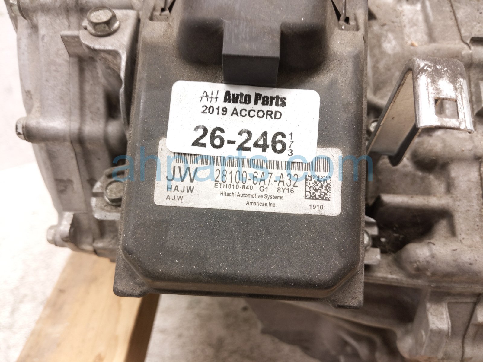 2019 Honda Accord Automatic Transmission = 122k Mi 20031 6A7 010 Replacement 2019 Honda Accord Automatic Transmission = 122k Mi 20031 6A7 010 Replacement thumbnail