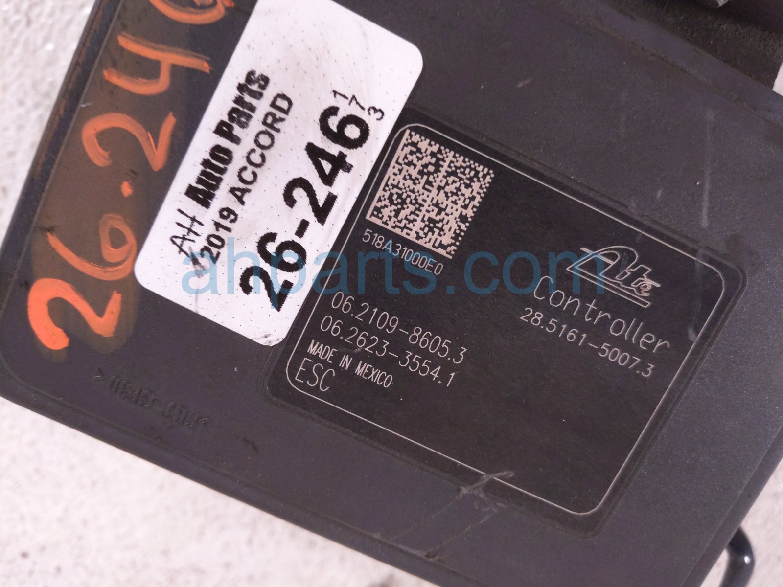 2019 Honda Accord (anti Lock Brake) Abs/vsa Pump Modulator 57100 TVA A64 Replacement 2019 Honda Accord (anti Lock Brake) Abs/vsa Pump Modulator 57100 TVA A64 Replacement thumbnail