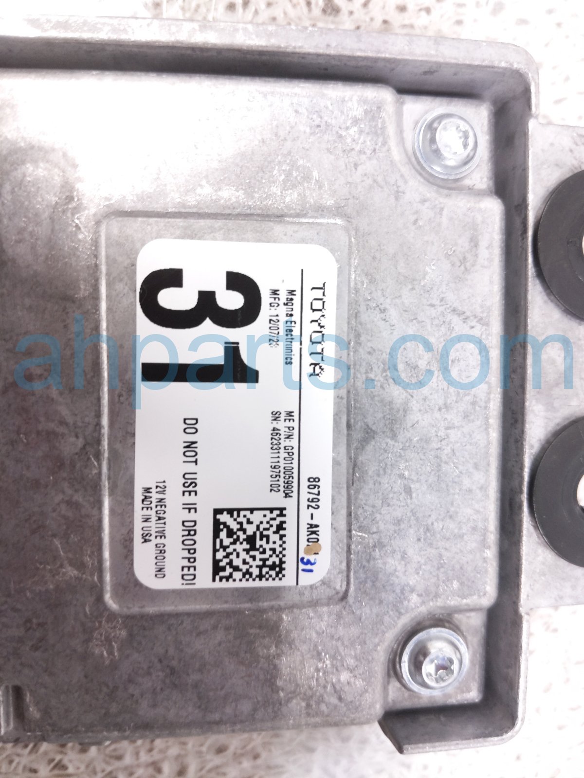 2024 Toyota Tacoma Park Assist Module Front Passenger 86792 AK031 Replacement 2024 Toyota Tacoma Park Assist Module Front Passenger 86792 AK031 Replacement thumbnail