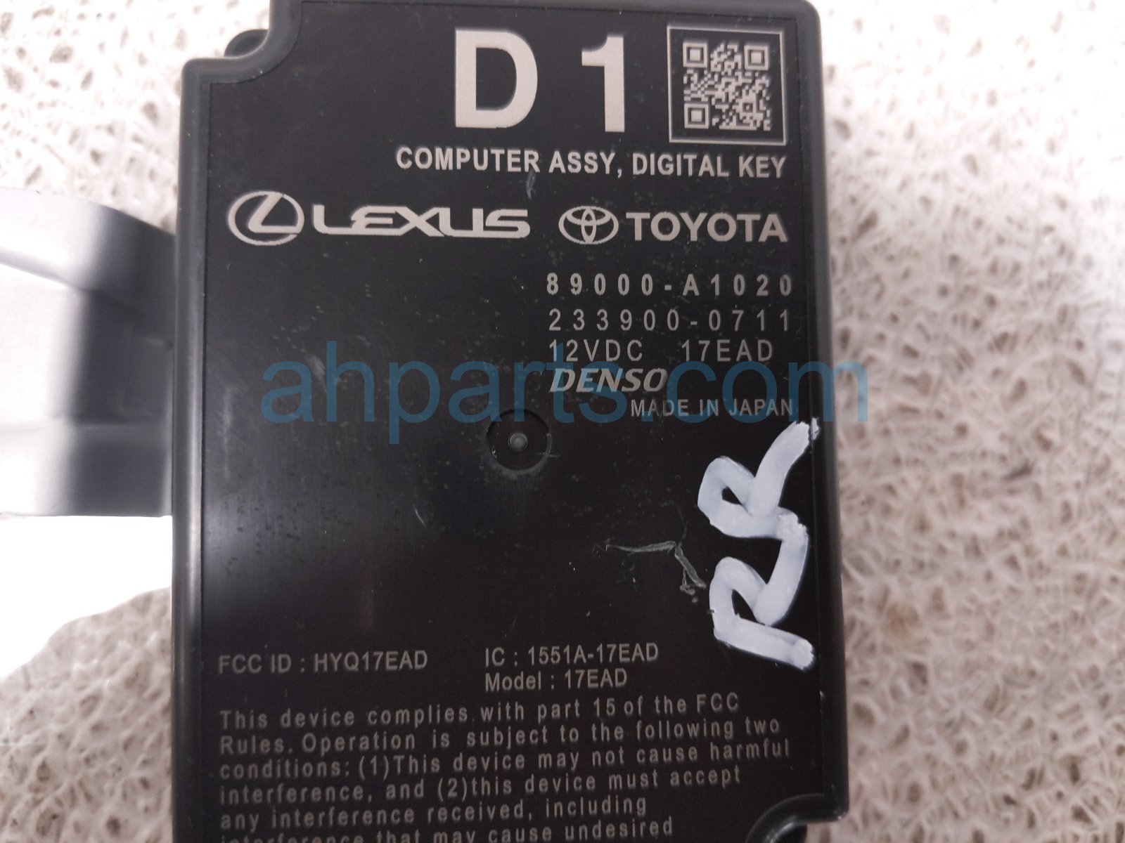 2024 Toyota Tacoma Smart Key Control Module Rear Passenger 89000 A1020 Replacement 2024 Toyota Tacoma Smart Key Control Module Rear Passenger 89000 A1020 Replacement thumbnail