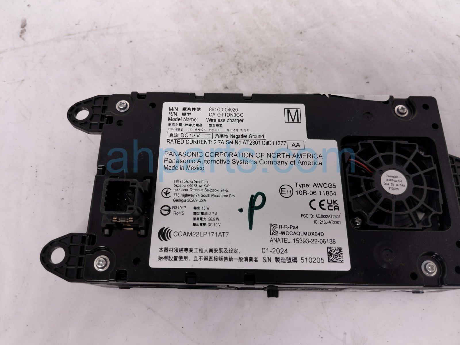2024 Toyota Tacoma Wireless Phone Charger Assy 861C0 04020 Replacement 2024 Toyota Tacoma Wireless Phone Charger Assy 861C0 04020 Replacement thumbnail