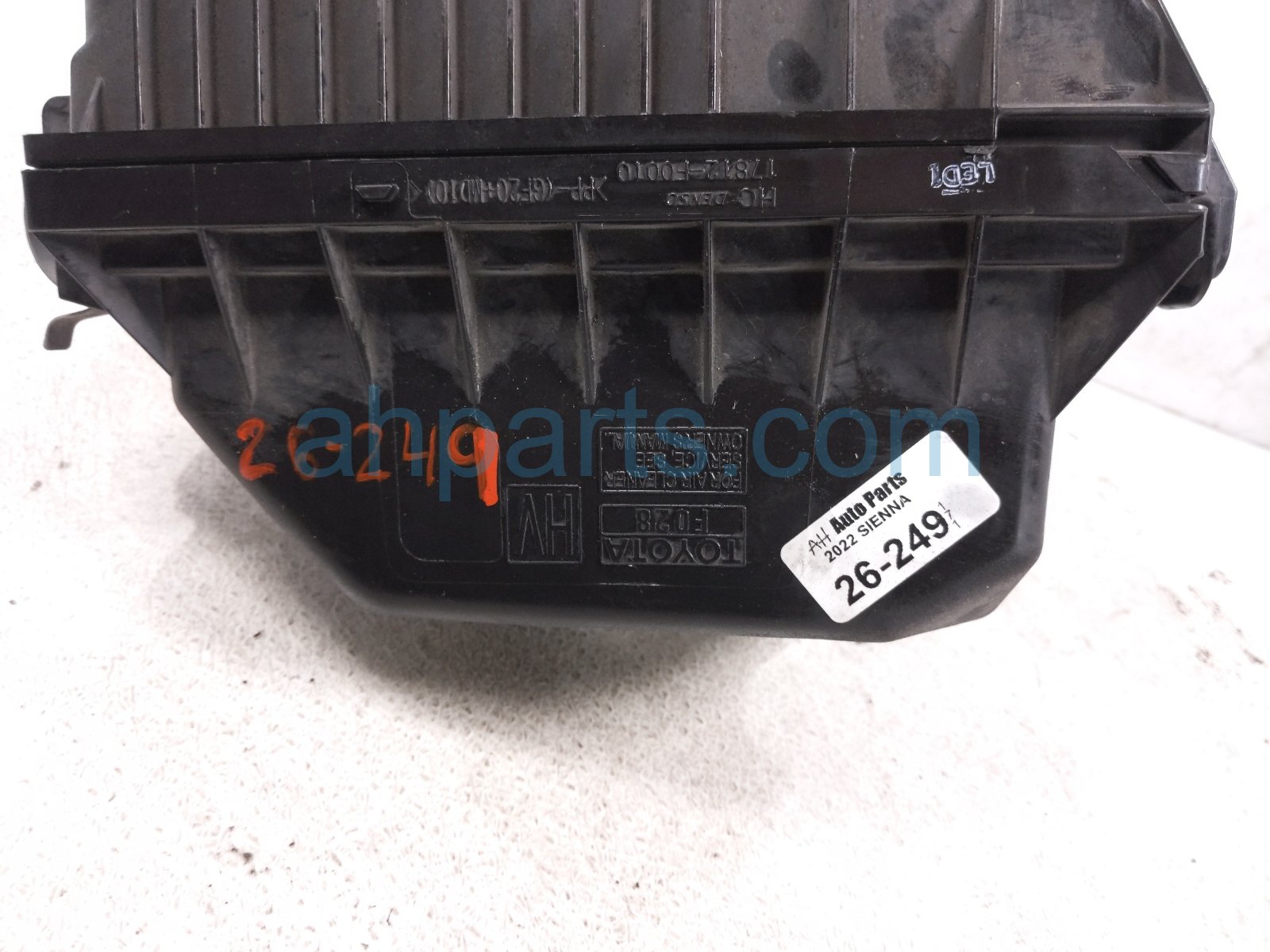 2022 Toyota Sienna Air Cleaner Intake Box 17700 F0270 Replacement 2022 Toyota Sienna Air Cleaner Intake Box 17700 F0270 Replacement thumbnail