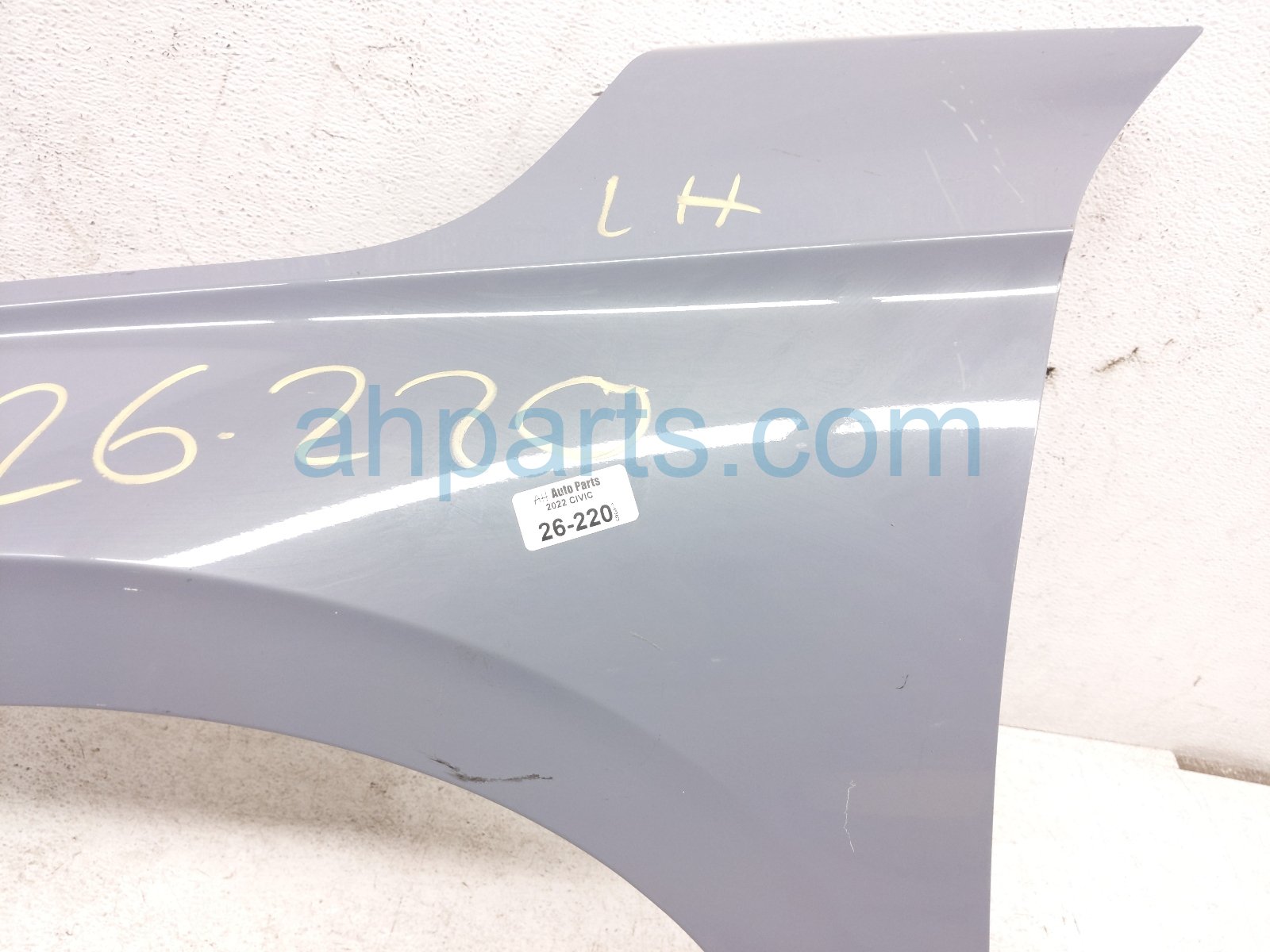 2022 Honda Civic Front Driver Fender Grey 60260 T20 A00ZZ Replacement 2022 Honda Civic Front Driver Fender Grey 60260 T20 A00ZZ Replacement thumbnail