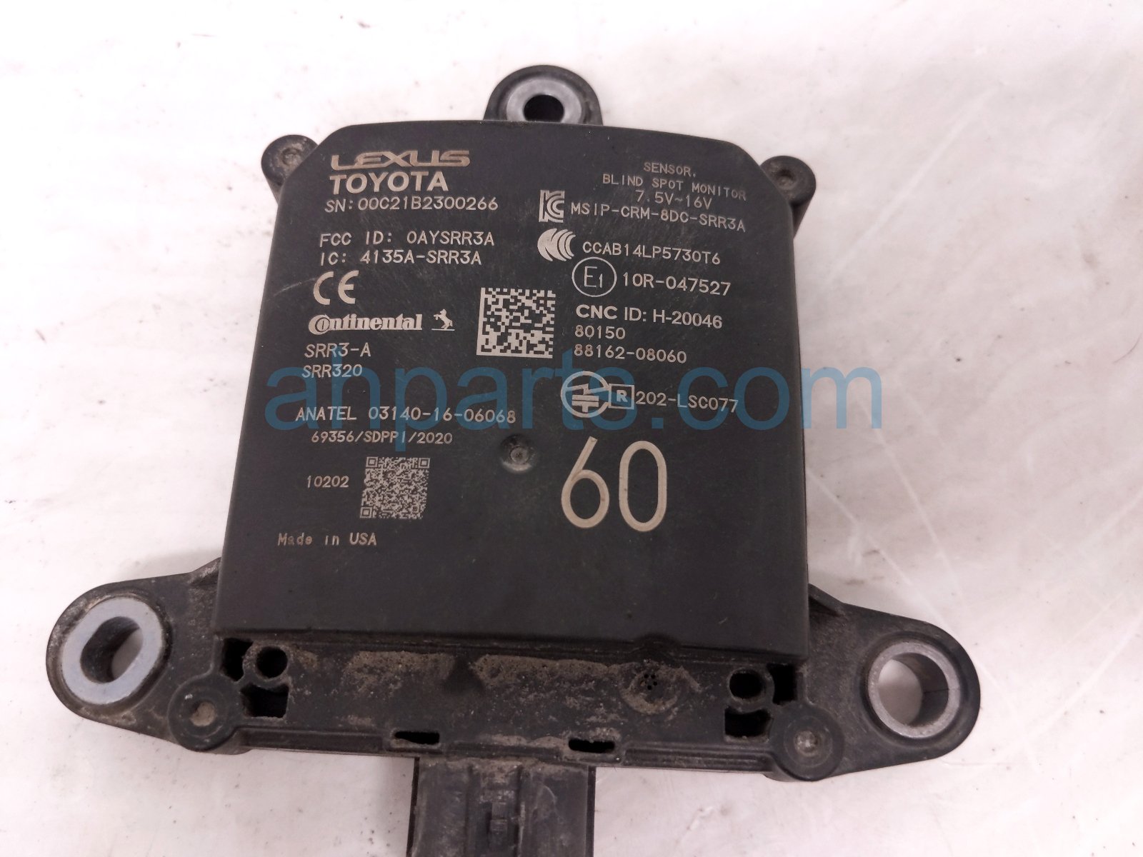 2022 Toyota Sienna Rear Passenger Blind Spot Radar Unit 88162 08060 Replacement 2022 Toyota Sienna Rear Passenger Blind Spot Radar Unit 88162 08060 Replacement thumbnail