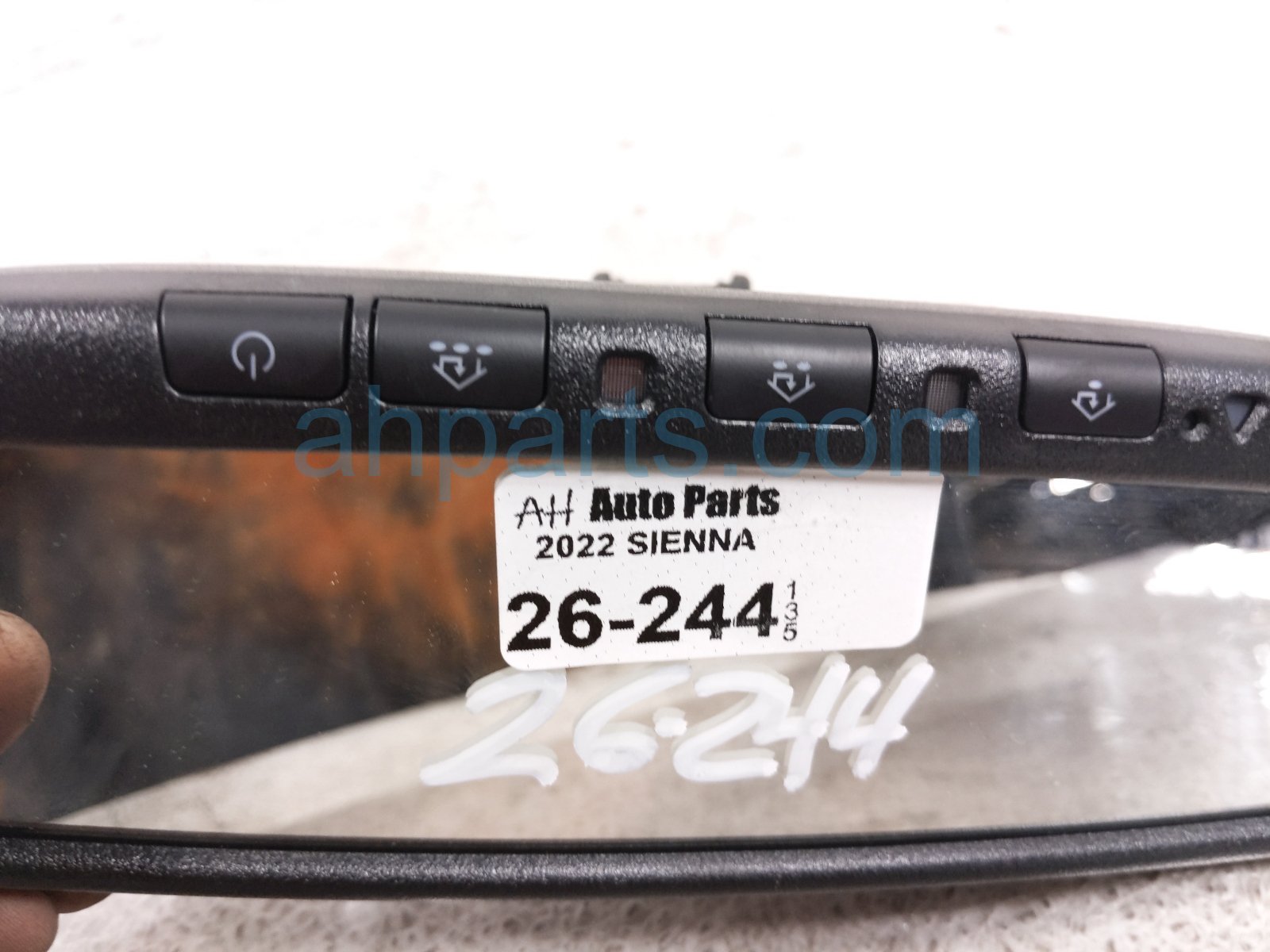 2022 Toyota Sienna Interior / Inside Auto Dim Rear View Mirror Blk 87810 0WM41 Replacement 2022 Toyota Sienna Interior / Inside Auto Dim Rear View Mirror Blk 87810 0WM41 Replacement thumbnail