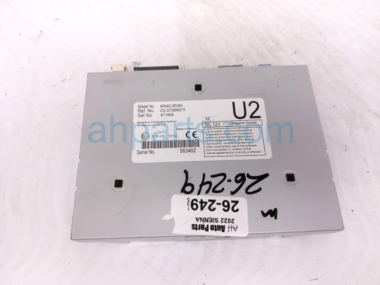 Toyota NAVIGATION CONTROL MODULE UNIT
