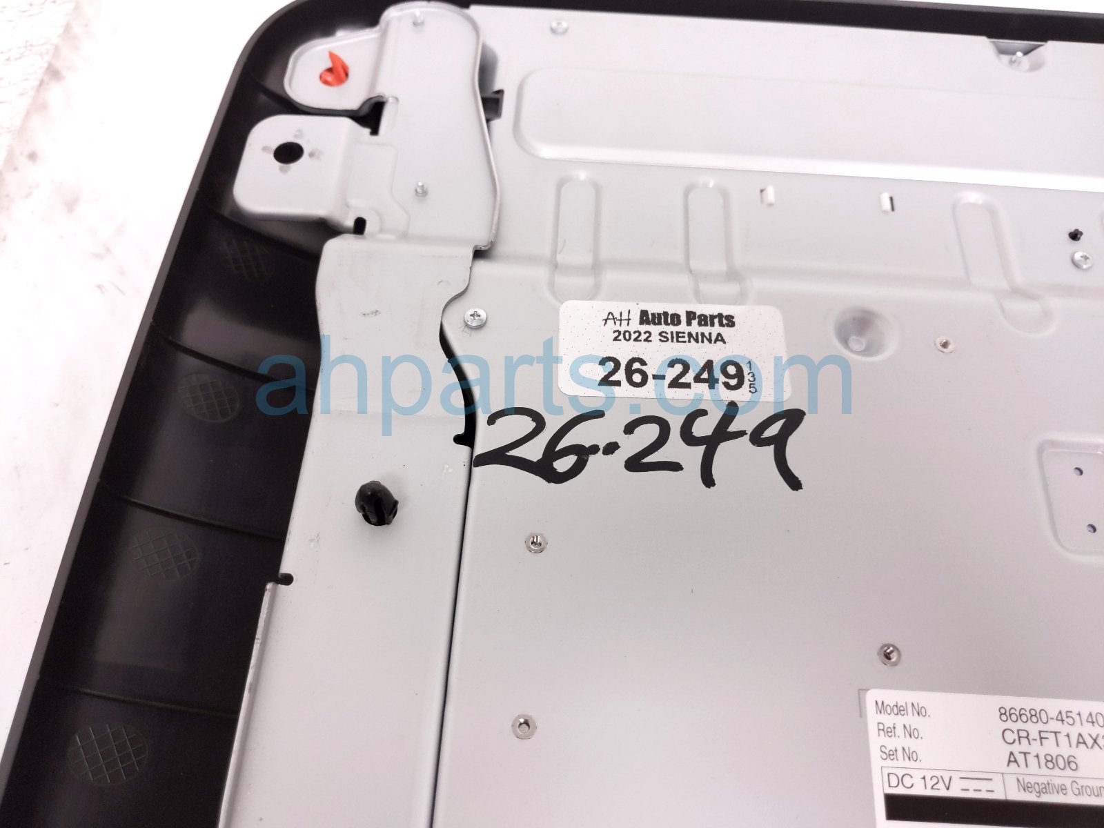 2022 Toyota Sienna Rear Roof Entertainment Display Assy 86680 45140 B1 Replacement 2022 Toyota Sienna Rear Roof Entertainment Display Assy 86680 45140 B1 Replacement thumbnail