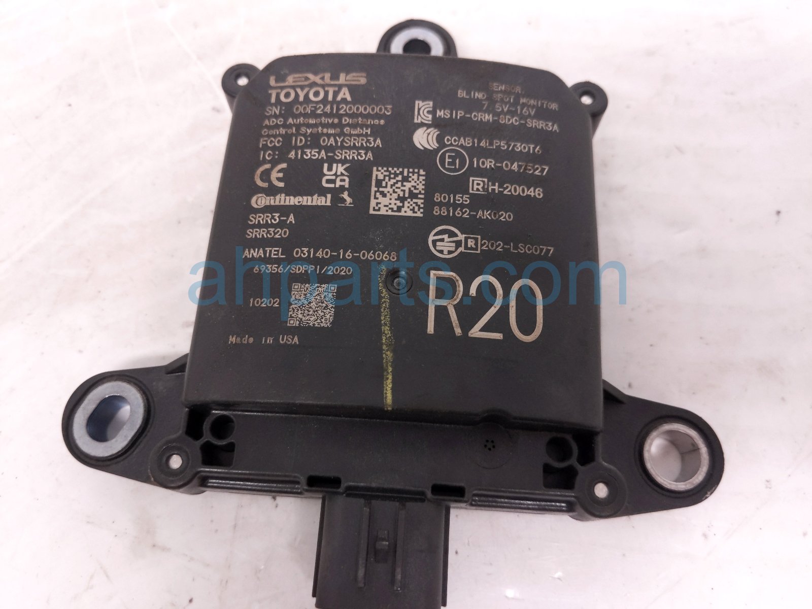 2024 Toyota Tacoma Rear Driver Blind Spot Monitor Sensor 88162 AK020 Replacement 2024 Toyota Tacoma Rear Driver Blind Spot Monitor Sensor 88162 AK020 Replacement thumbnail