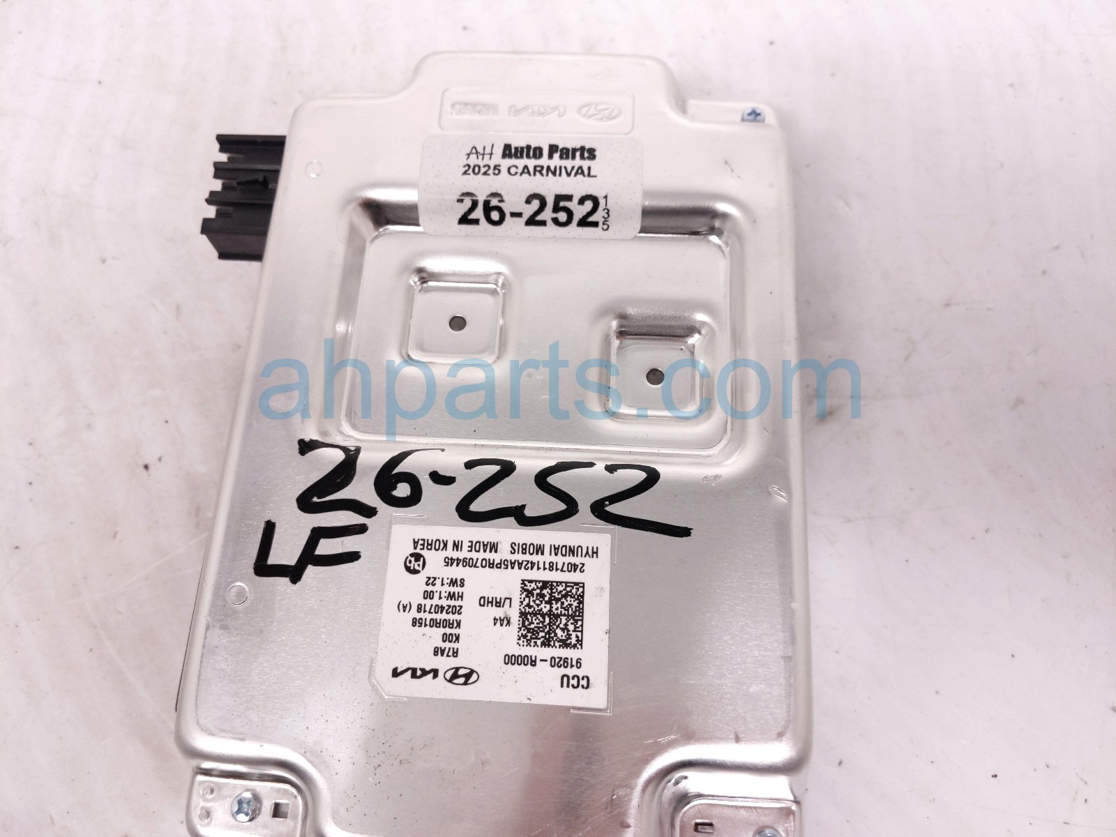 2025 Kia Carnival Central Control Module Unit 91920 R0000 Replacement 2025 Kia Carnival Central Control Module Unit 91920 R0000 Replacement thumbnail