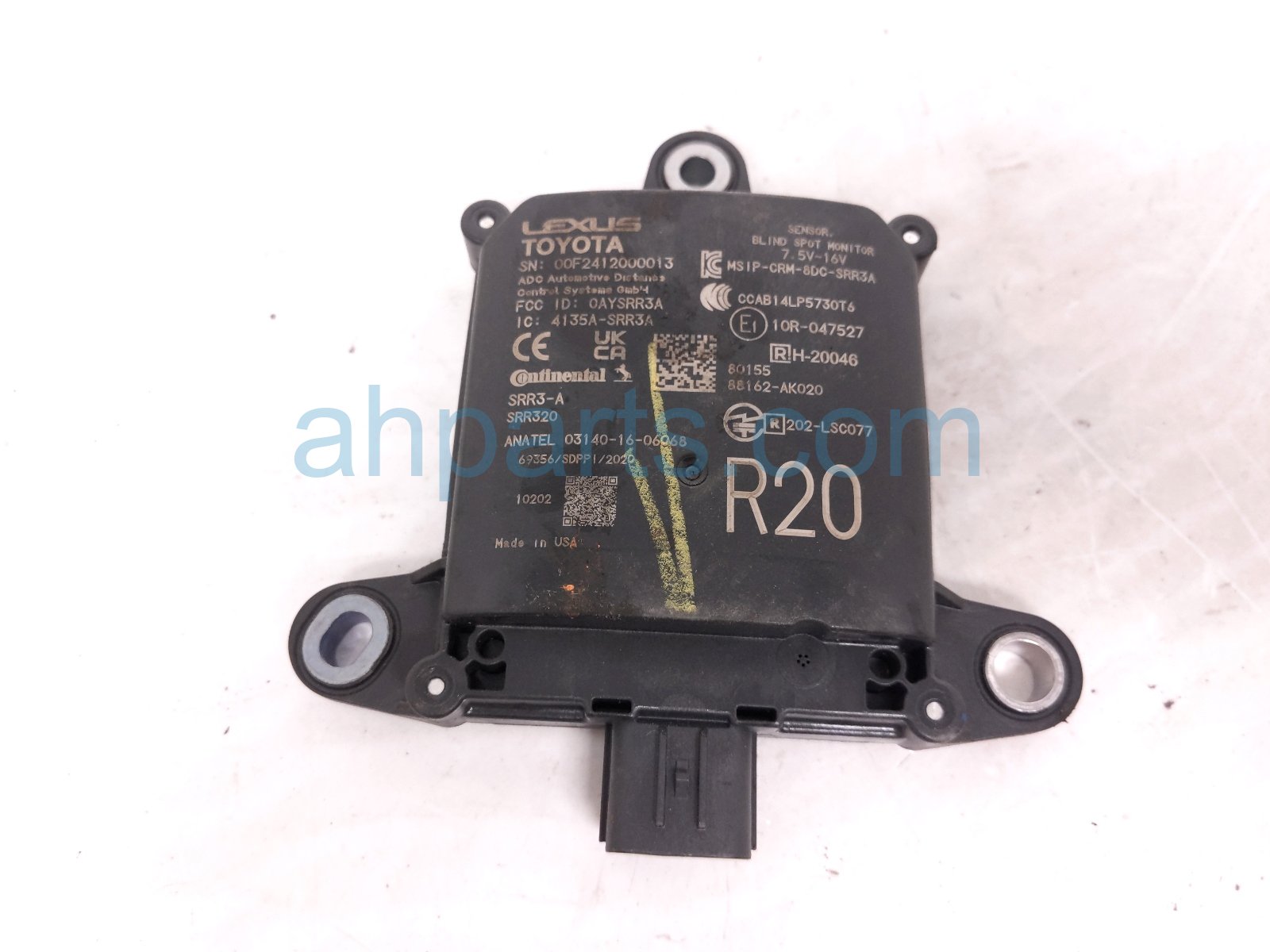 Toyota RR/RH BLIND SPOT MONITOR SENSOR Toyota RR/RH BLIND SPOT MONITOR SENSOR