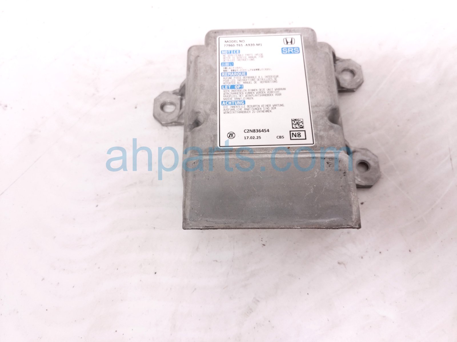 Honda SRS AIRBAG COMPUTER - 0 BLOWN AB Honda SRS AIRBAG COMPUTER - 0 BLOWN AB