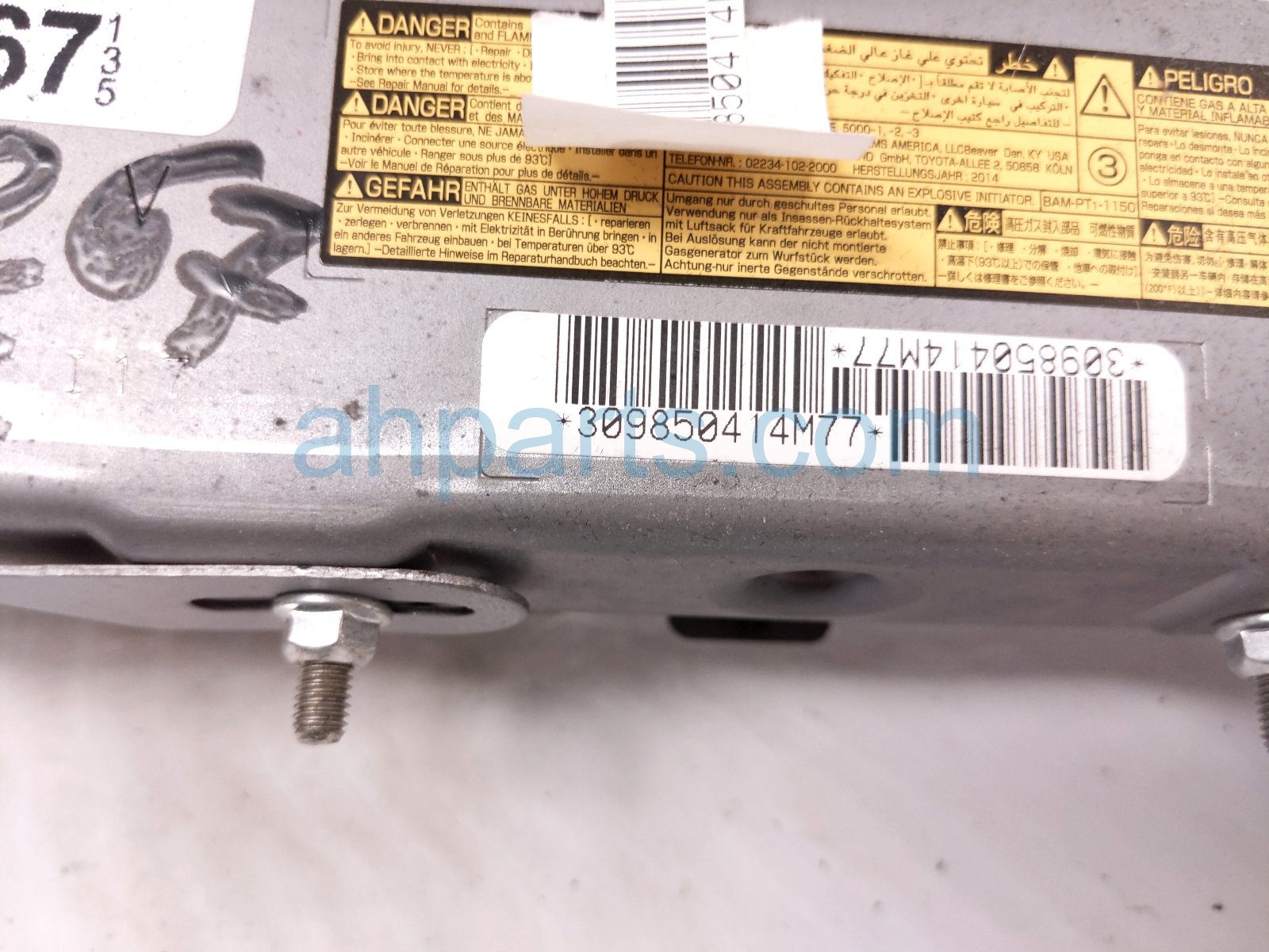 2015 Lexus Rx450h Airbag Passenger Knee Air Bag 73990 0E011 C0 Replacement 2015 Lexus Rx450h Airbag Passenger Knee Air Bag 73990 0E011 C0 Replacement thumbnail