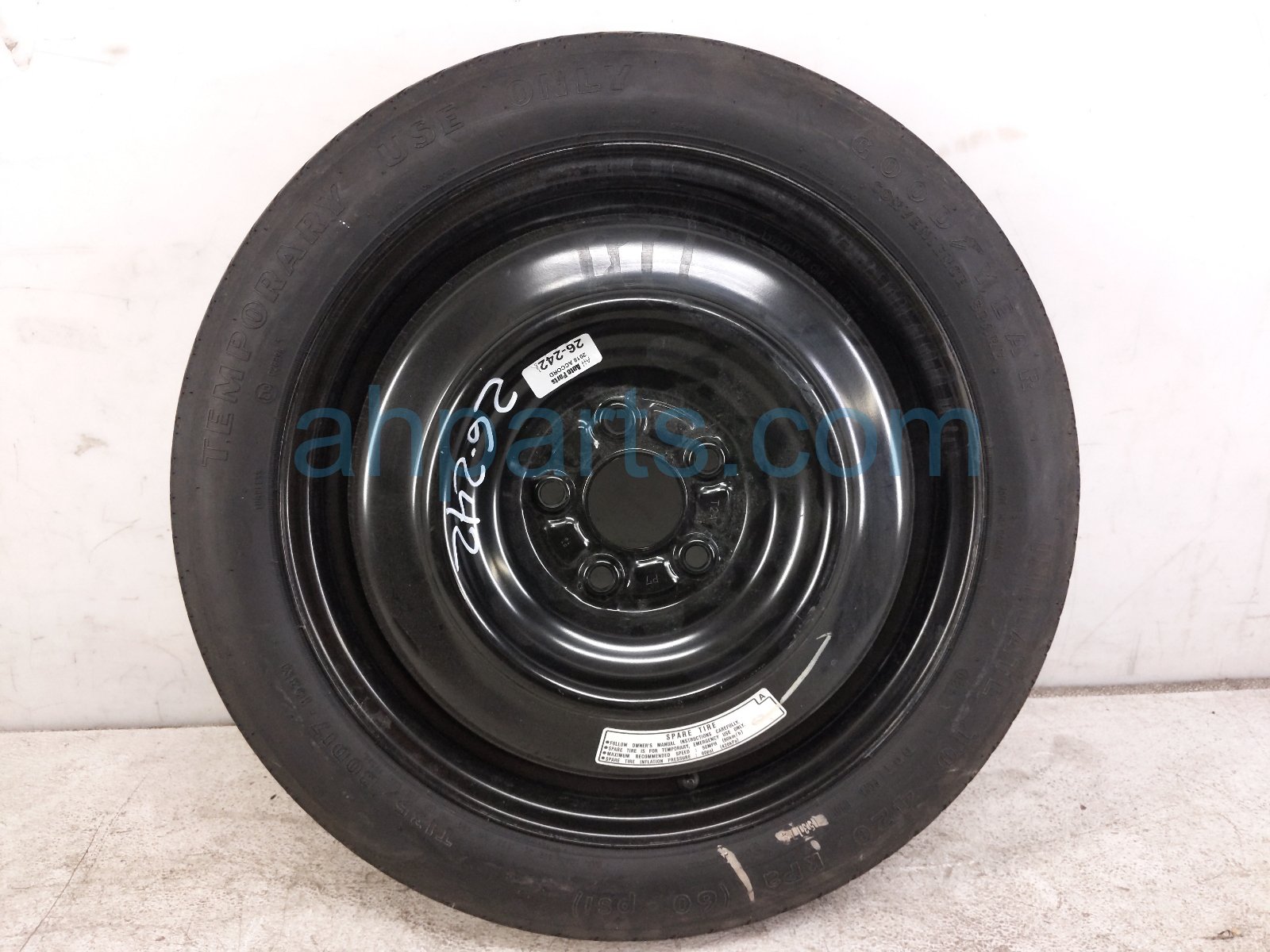 Honda T135/80D17 SPARE DONUT WHEEL + TIRE