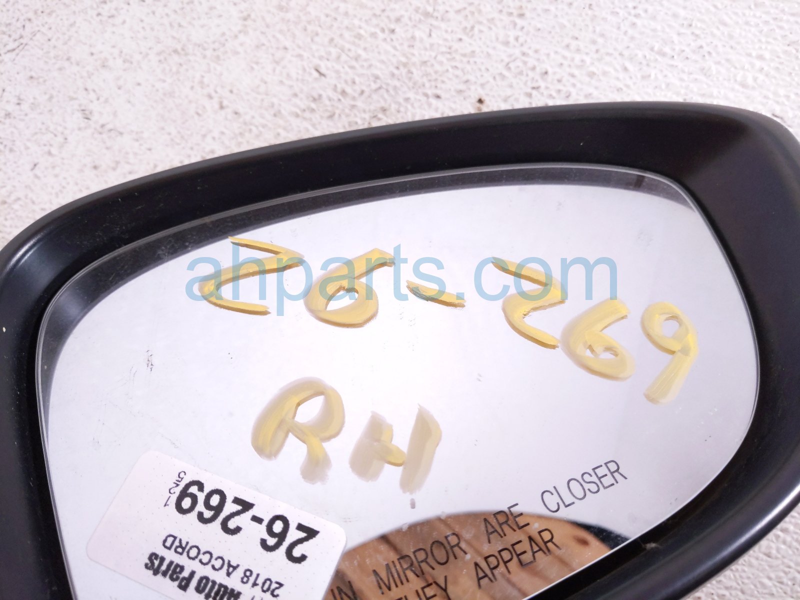 2018 Honda Accord Rear Passenger Side View Mirror White 76208 TVA A02 Replacement 2018 Honda Accord Rear Passenger Side View Mirror White 76208 TVA A02 Replacement thumbnail