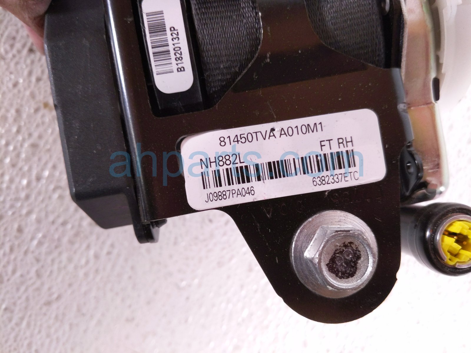 2018 Honda Accord Front Passenger Seat Belt Black 04814 TVA A01ZA Replacement 2018 Honda Accord Front Passenger Seat Belt Black 04814 TVA A01ZA Replacement thumbnail