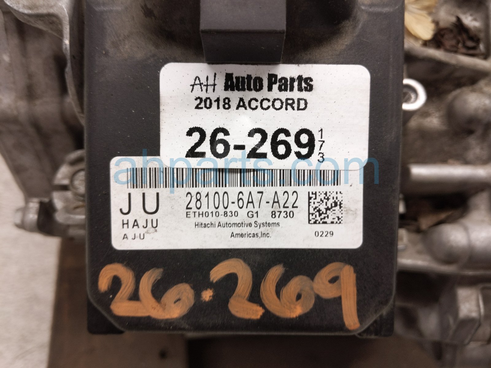 2018 Honda Accord Automatic Transmission = 96k Mi 20031 6A7 010 Replacement 2018 Honda Accord Automatic Transmission = 96k Mi 20031 6A7 010 Replacement thumbnail