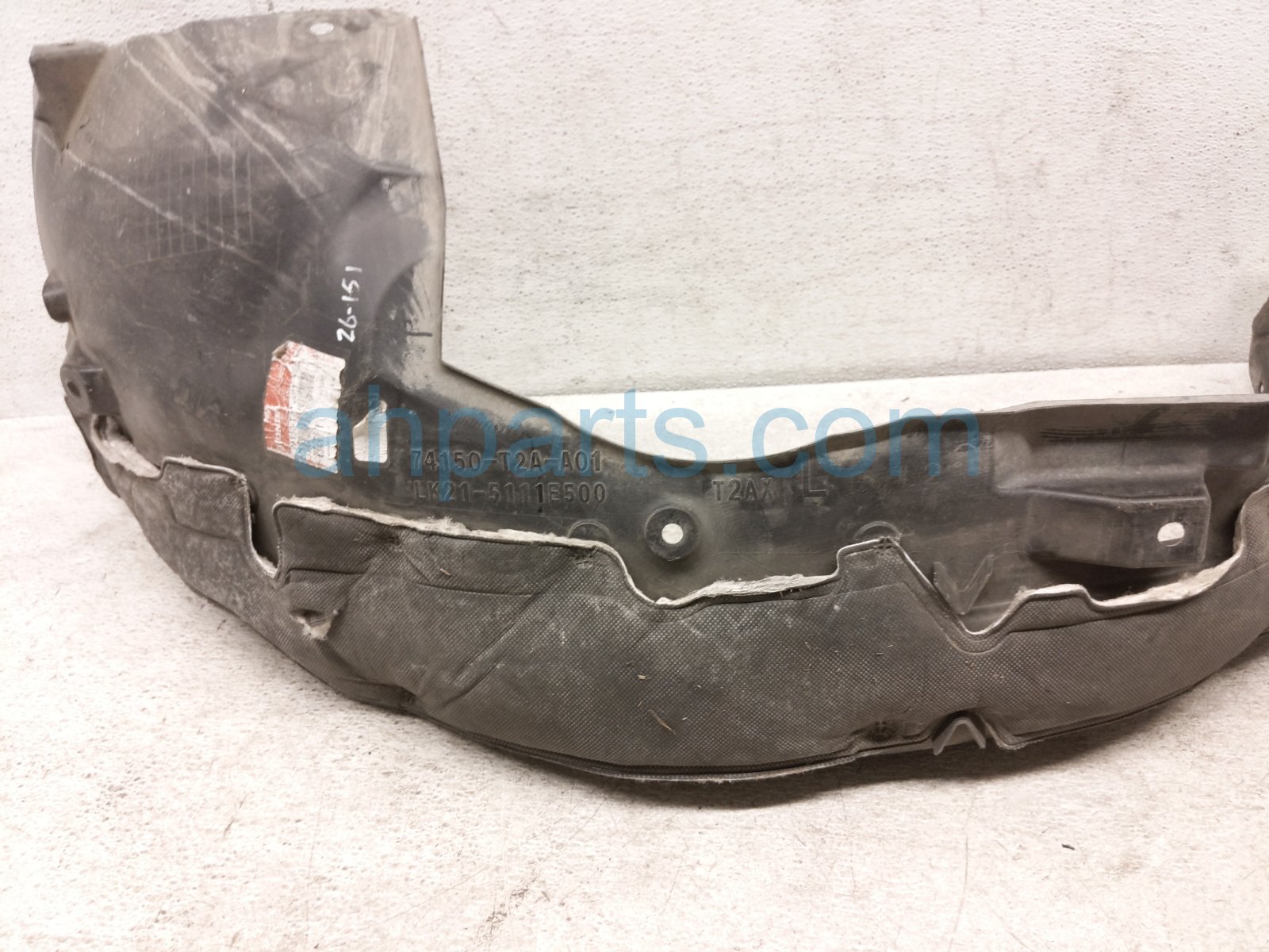 2016 Honda Accord Front Driver Inner Fender Liner 74150 T2A A01 Replacement 2016 Honda Accord Front Driver Inner Fender Liner 74150 T2A A01 Replacement thumbnail