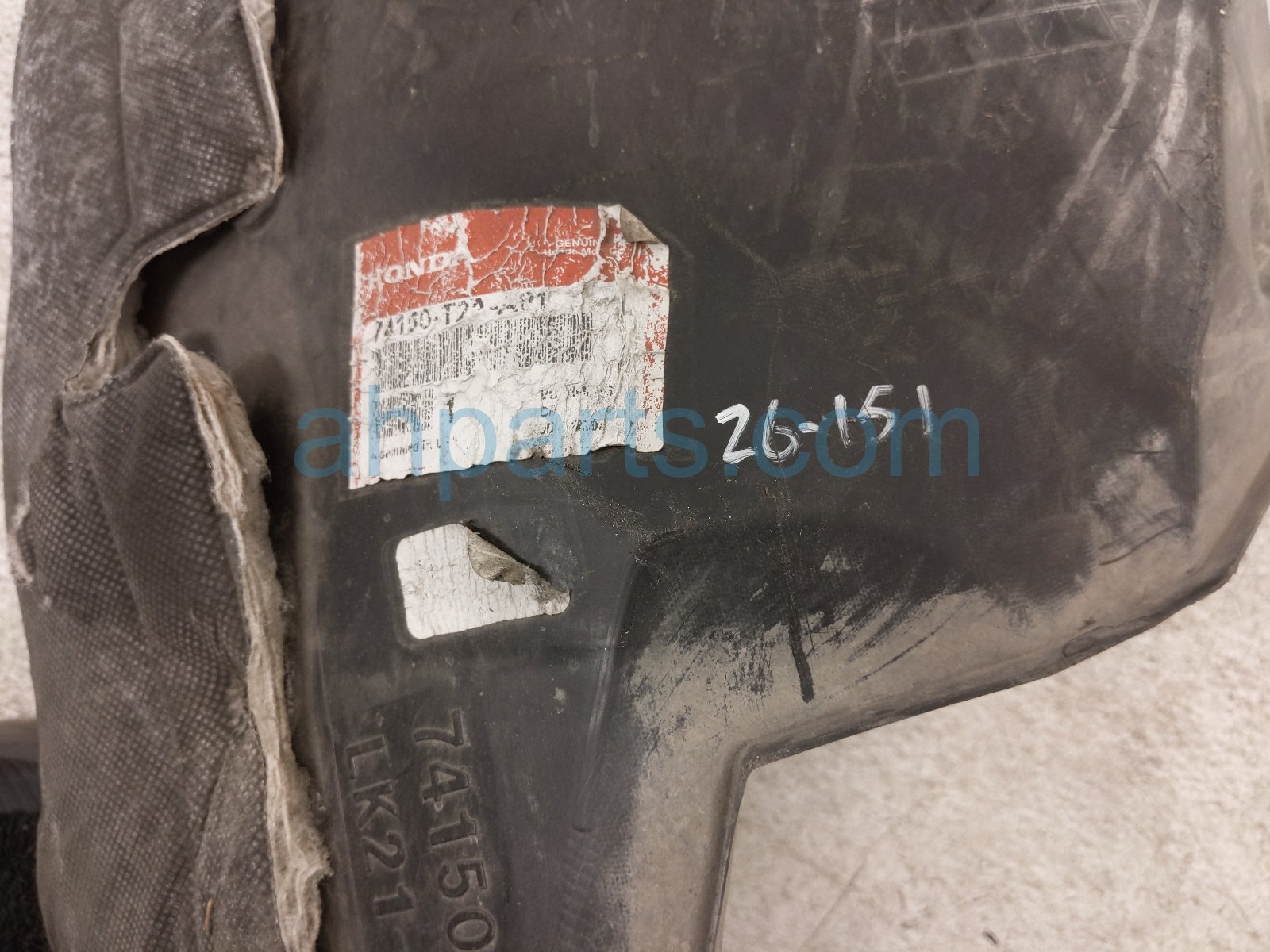 2016 Honda Accord Front Driver Inner Fender Liner 74150 T2A A01 Replacement 2016 Honda Accord Front Driver Inner Fender Liner 74150 T2A A01 Replacement thumbnail