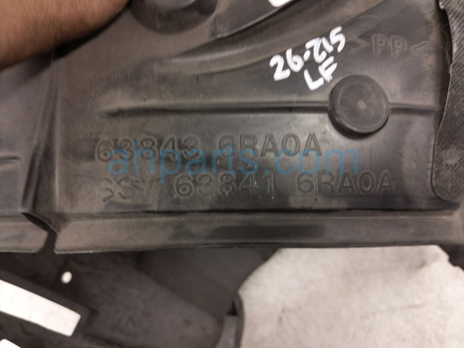 2021 Nissan Rogue Front Driver Inner Fender Liner 63843 6RA0A Replacement 2021 Nissan Rogue Front Driver Inner Fender Liner 63843 6RA0A Replacement thumbnail