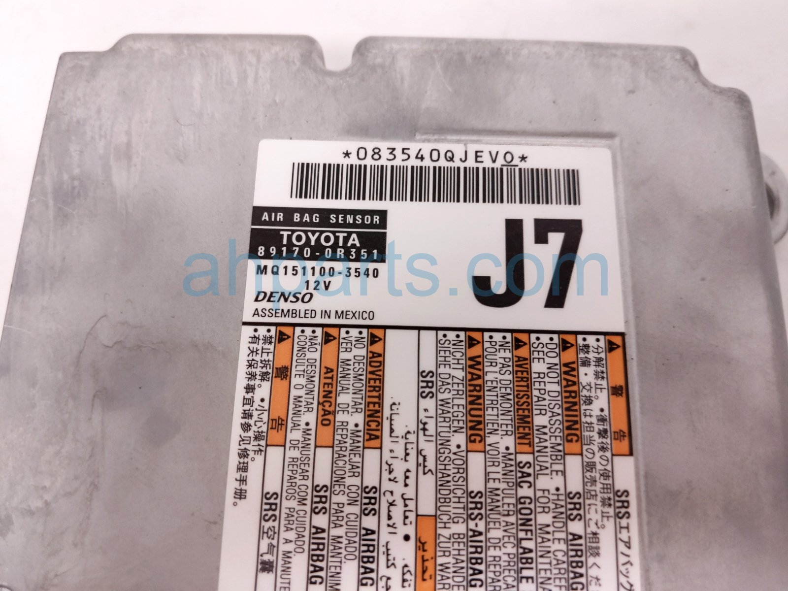 2024 Toyota Rav 4 Srs Airbag Computer 0 Blown Ab 89170 0R351 Replacement 2024 Toyota Rav 4 Srs Airbag Computer 0 Blown Ab 89170 0R351 Replacement thumbnail