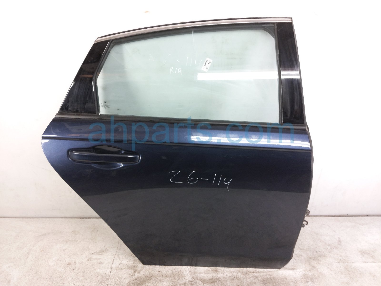 $845 Honda RR/RH DOOR - BLUE - NO INSIDE TRIM