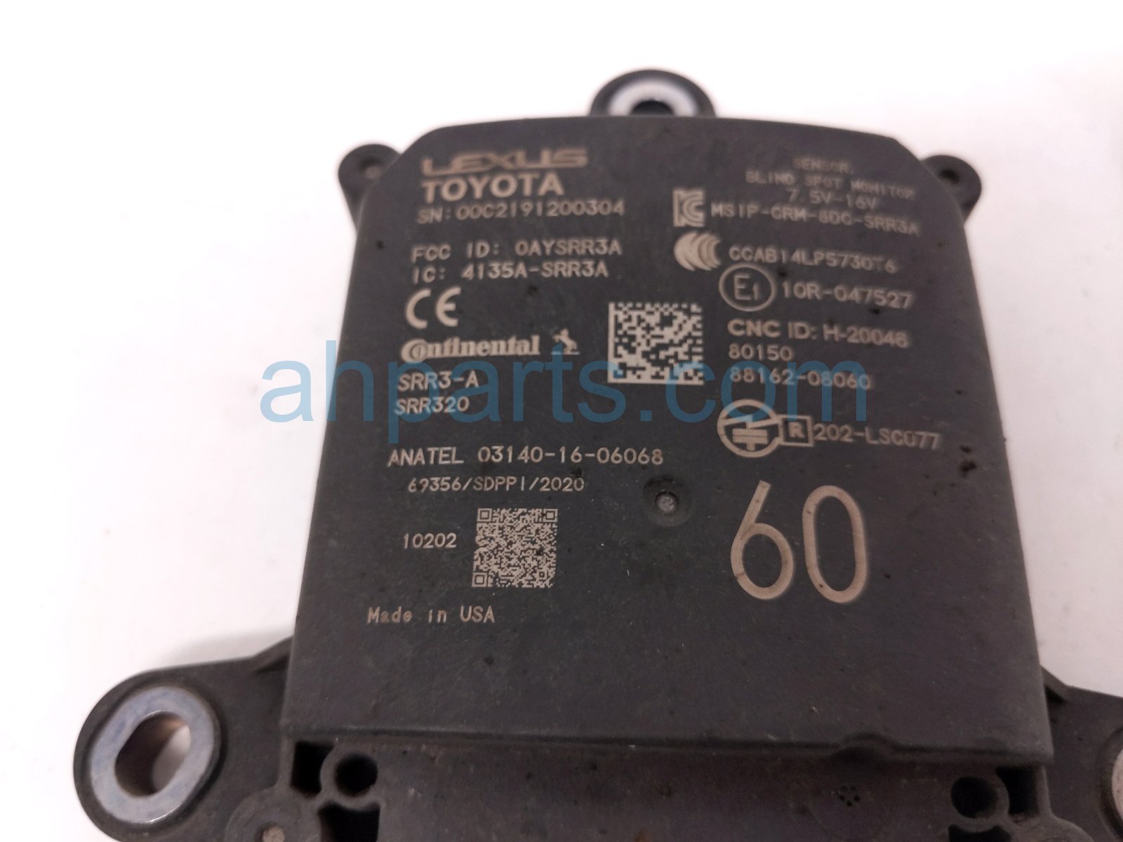 2022 Toyota Sienna Rear Passenger Blind Spot Radar Sensor 88162 08060 Replacement 2022 Toyota Sienna Rear Passenger Blind Spot Radar Sensor 88162 08060 Replacement thumbnail