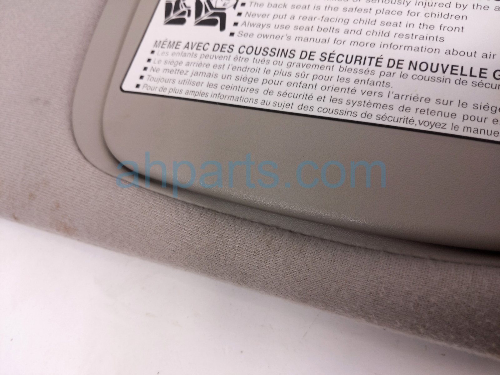 2006 Lexus Rx400h Passenger Sun Visor Grey 74310 0E011 B0 Replacement 2006 Lexus Rx400h Passenger Sun Visor Grey 74310 0E011 B0 Replacement thumbnail