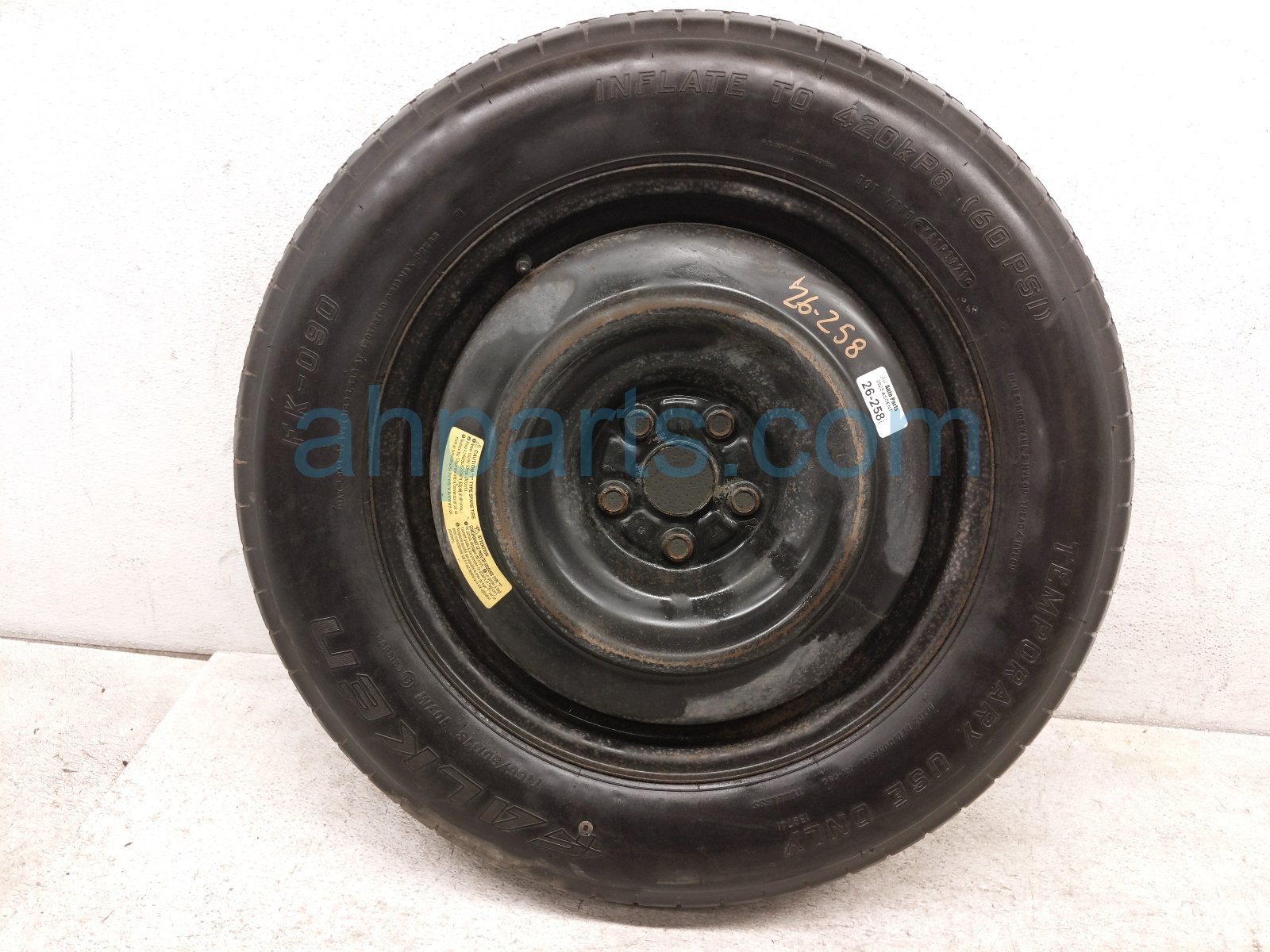 Subaru T165/90D18 SPARE DONUT WHEEL + TIRE
