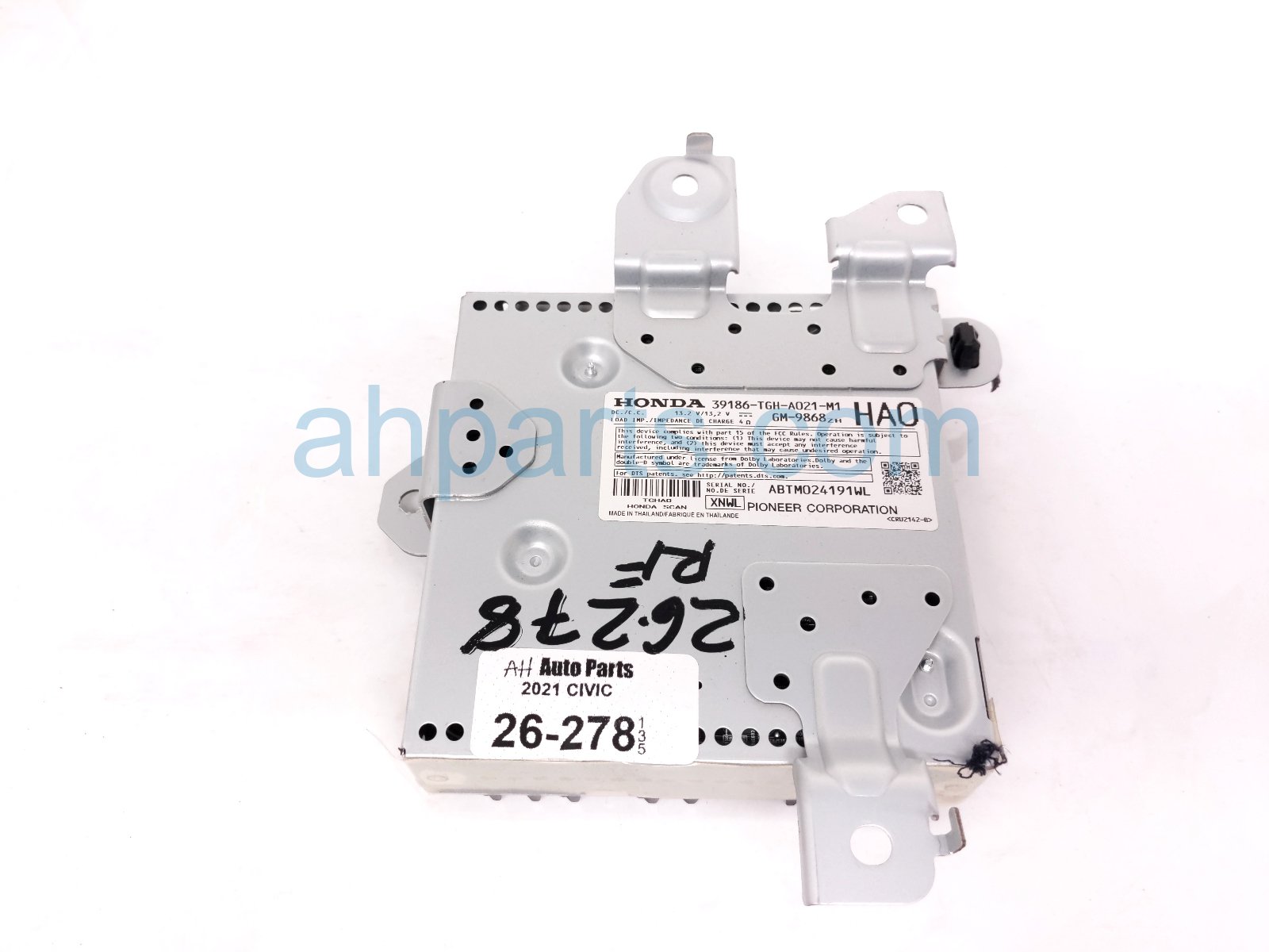2021 Honda Civic Audio Amplifier Htbk 39186 TGH A02 Replacement 2021 Honda Civic Audio Amplifier Htbk 39186 TGH A02 Replacement thumbnail