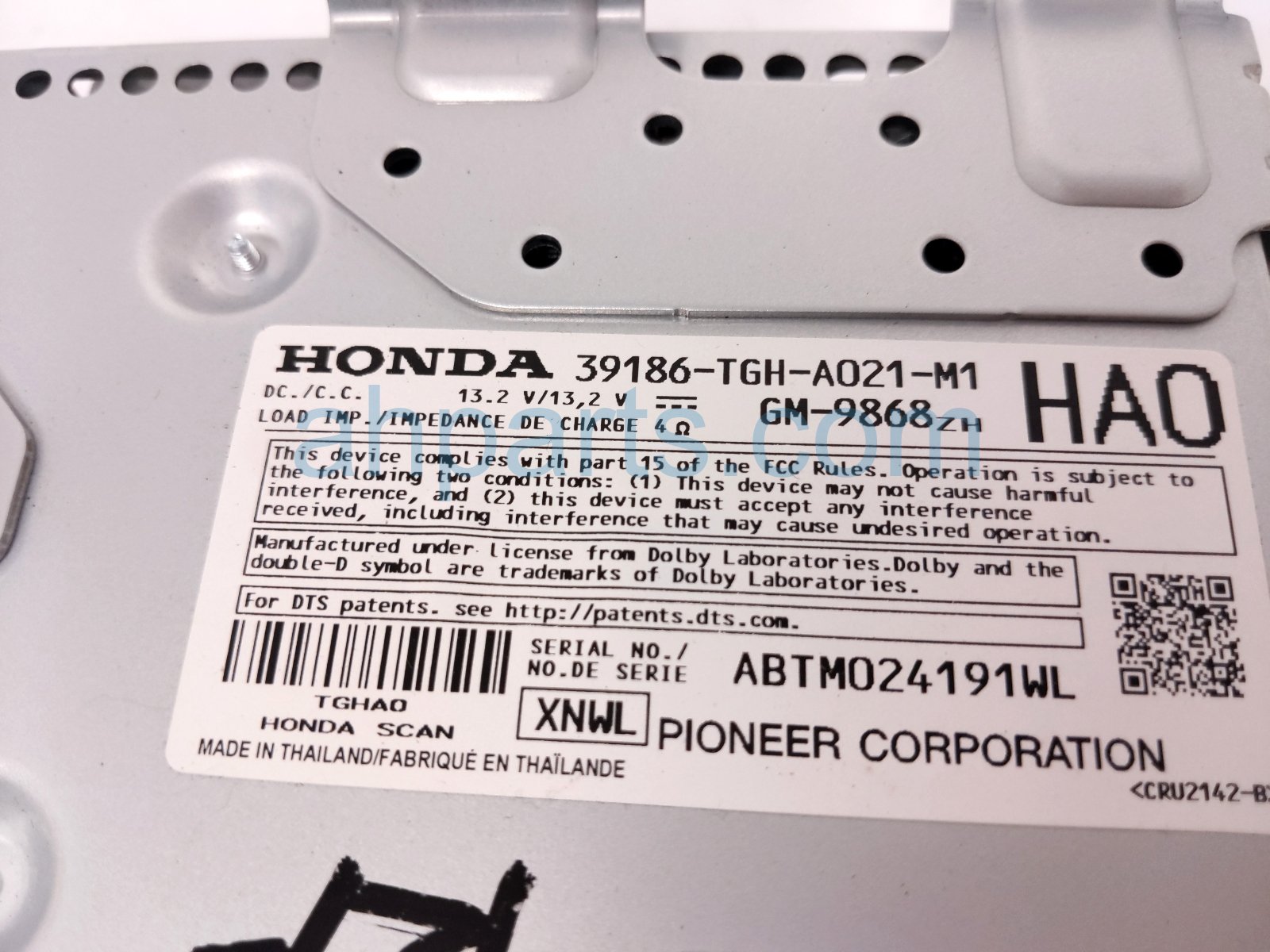 2021 Honda Civic Audio Amplifier Htbk 39186 TGH A02 Replacement 2021 Honda Civic Audio Amplifier Htbk 39186 TGH A02 Replacement thumbnail