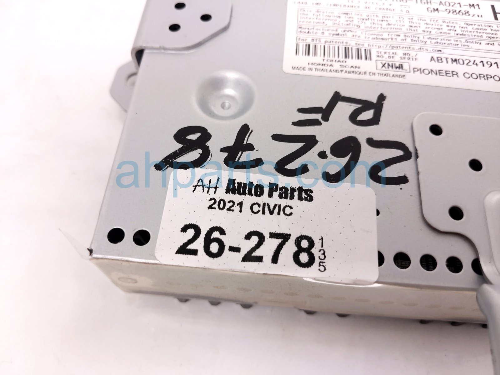 2021 Honda Civic Audio Amplifier Htbk 39186 TGH A02 Replacement 2021 Honda Civic Audio Amplifier Htbk 39186 TGH A02 Replacement thumbnail