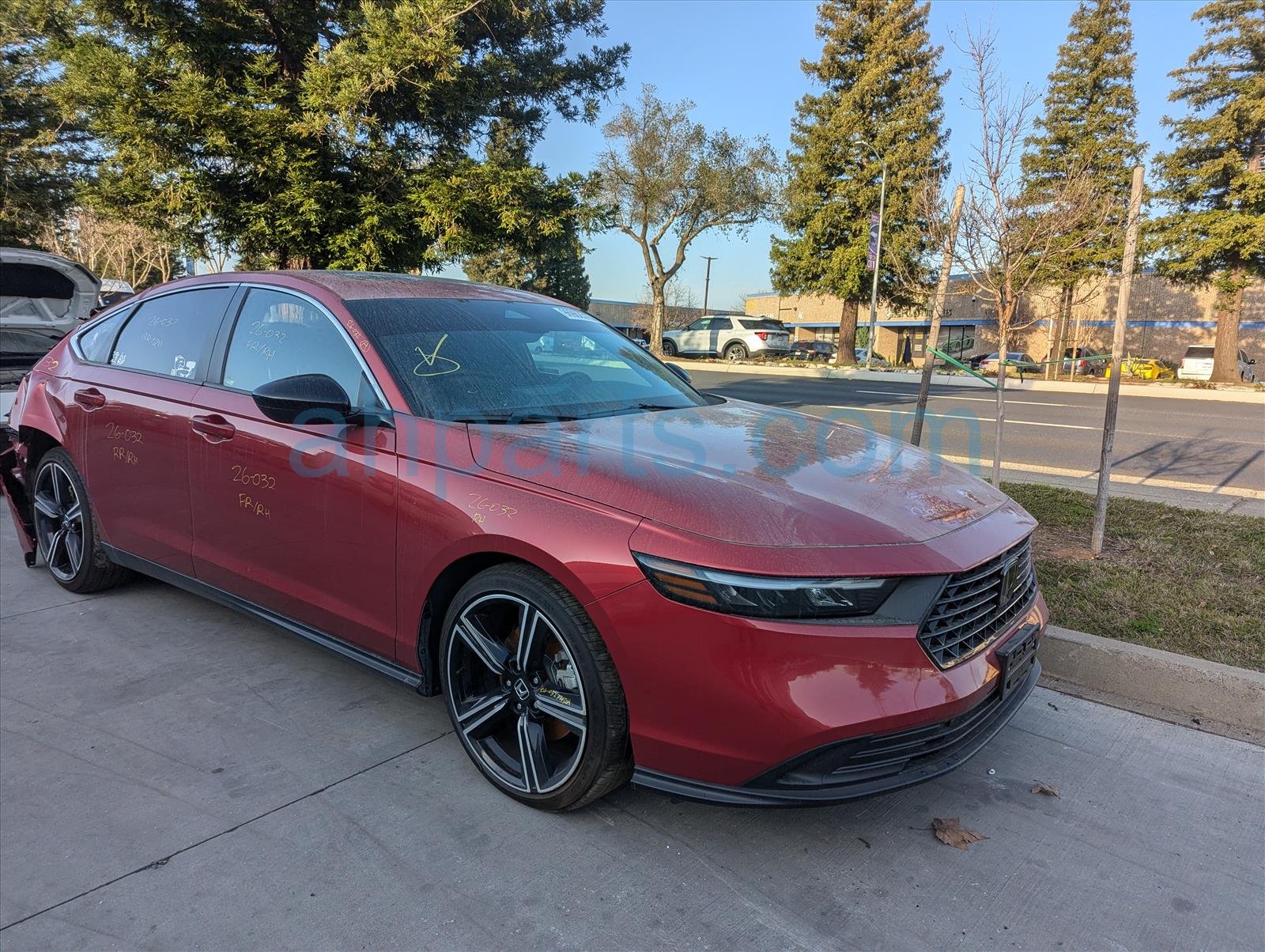 Honda RR/LH DOOR - RED - NO INSIDE TRIM